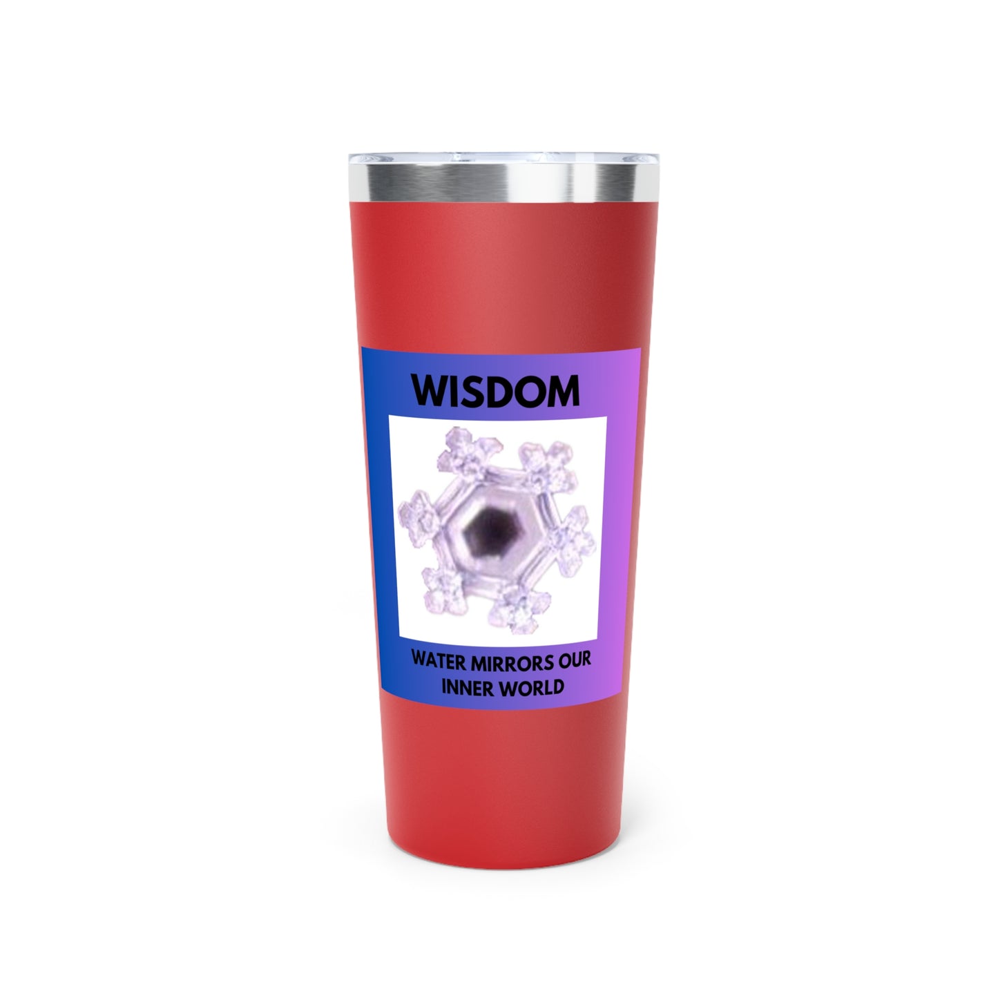 Wisdom - Water Crystal - Copper Vacuum Insulated Tumbler, 22oz