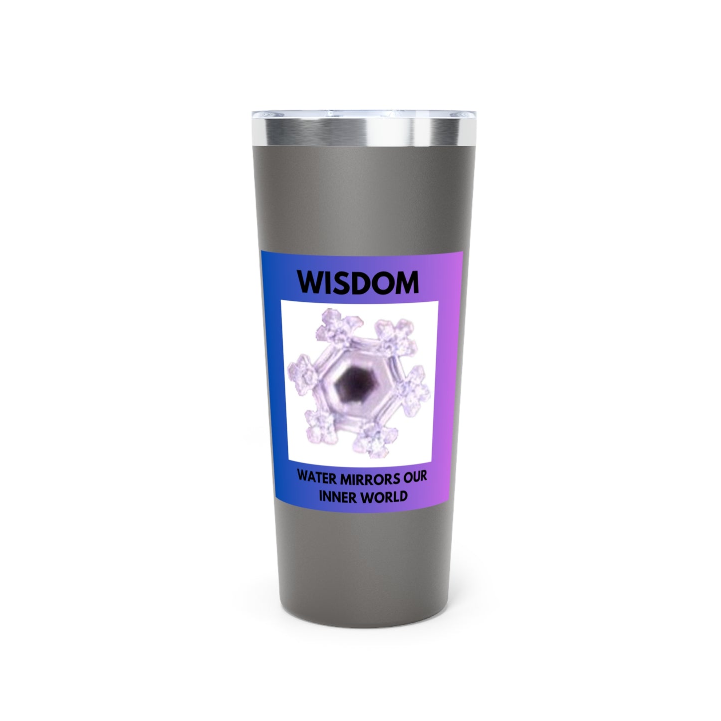 Wisdom - Water Crystal - Copper Vacuum Insulated Tumbler, 22oz