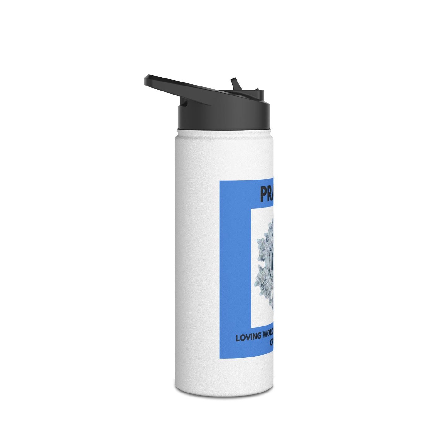 Prayer - water crystal - Stainless Steel Water Bottle, Standard Lid