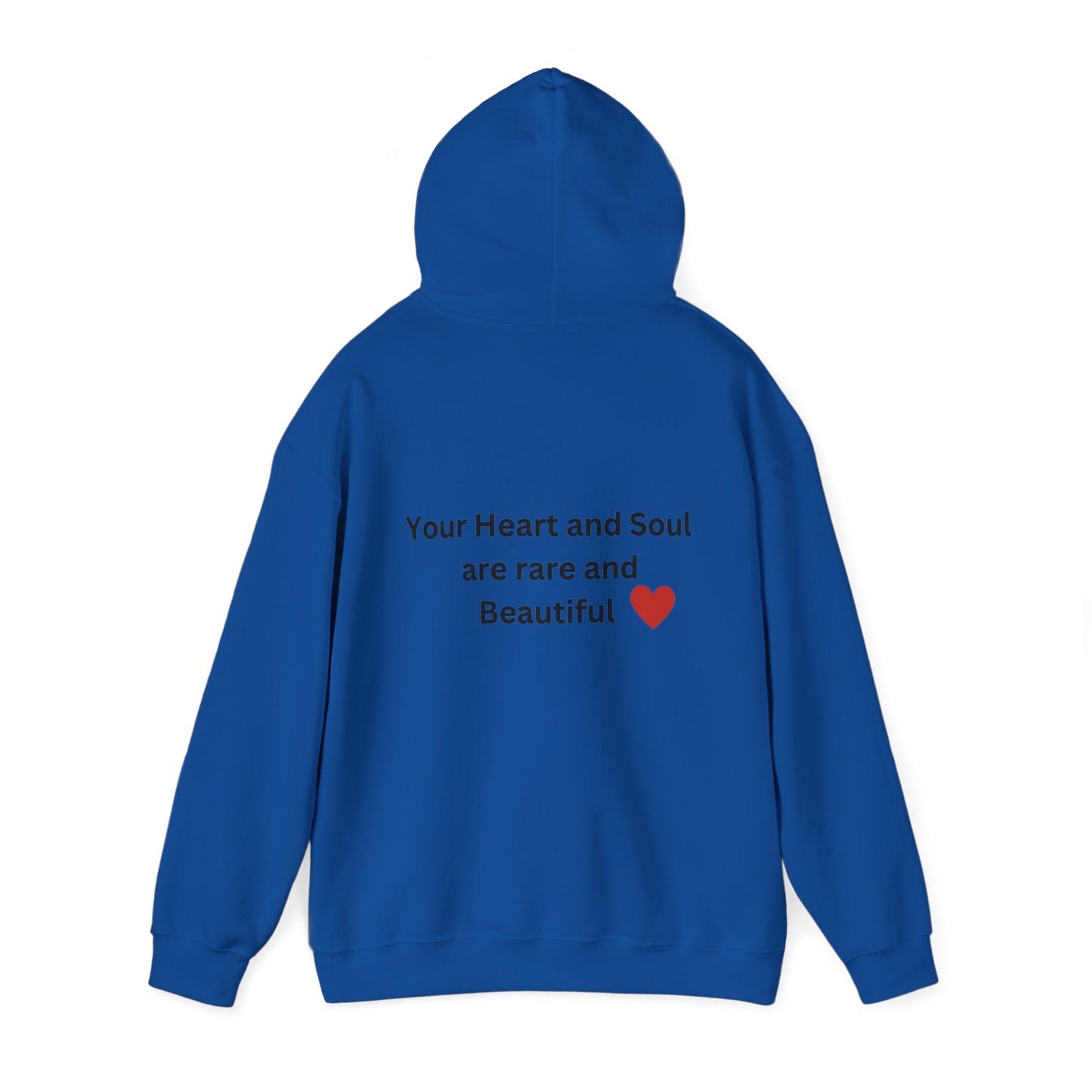 Bee Kind - (Back) -Your heart and soul are rare and beautiful - Unisex Heavy Blend™ Hooded Sweatshirt