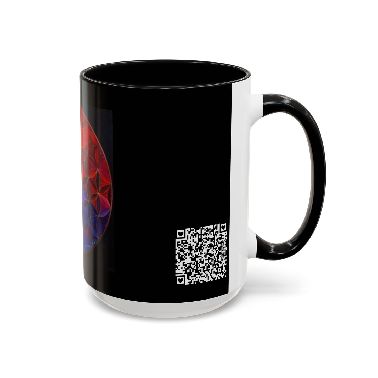 Flower of Life (Black) - Accent Coffee Mug (11, 15oz)