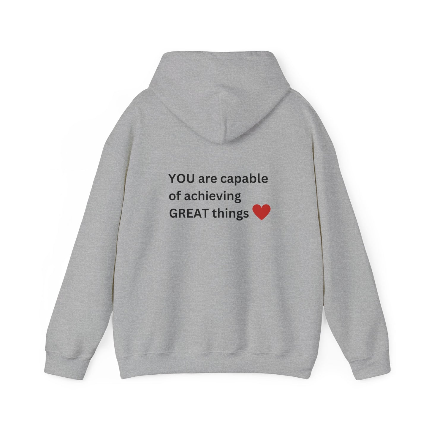 Bee Kind - (Back) You are capable of achieving great things - Unisex Heavy Blend™ Hooded Sweatshirt