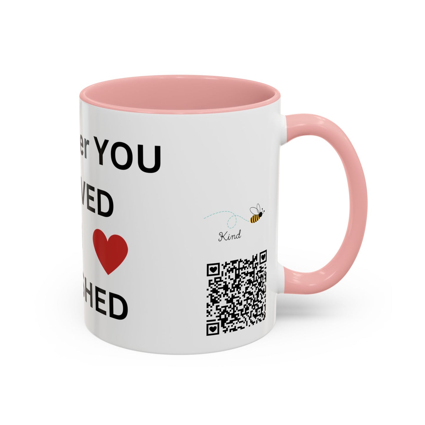 Bee Kind - Remember you are loved and cherished - Accent Coffee Mug (11, 15oz)