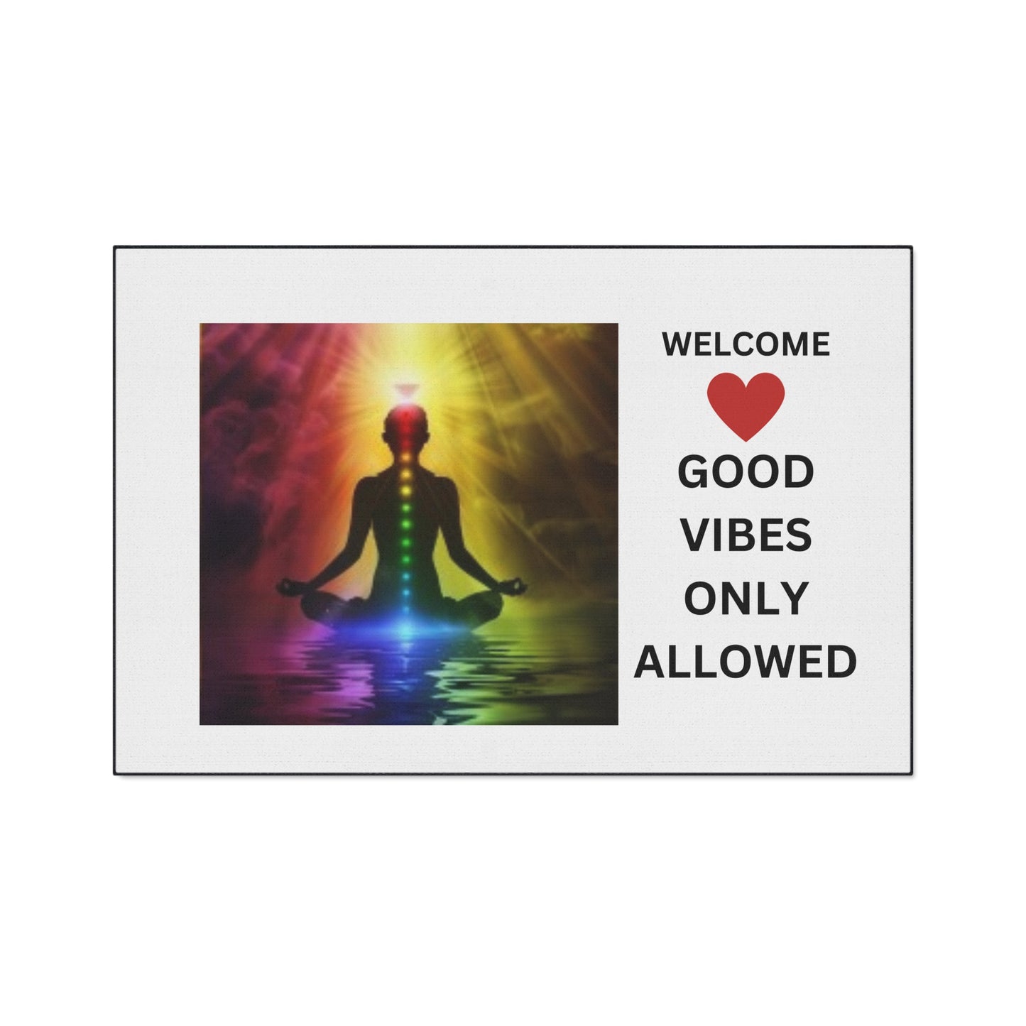 Welcome - Good vibes only allowed - Heavy Duty Floor Mat