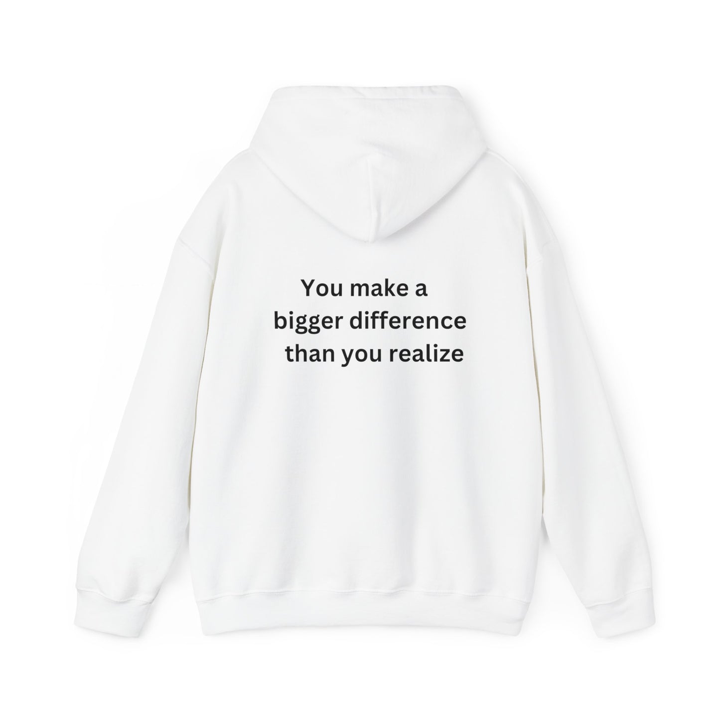 Bee Kind- (Back) You make a bigger difference than you realize-Unisex Heavy Blend™ Hooded Sweatshirt