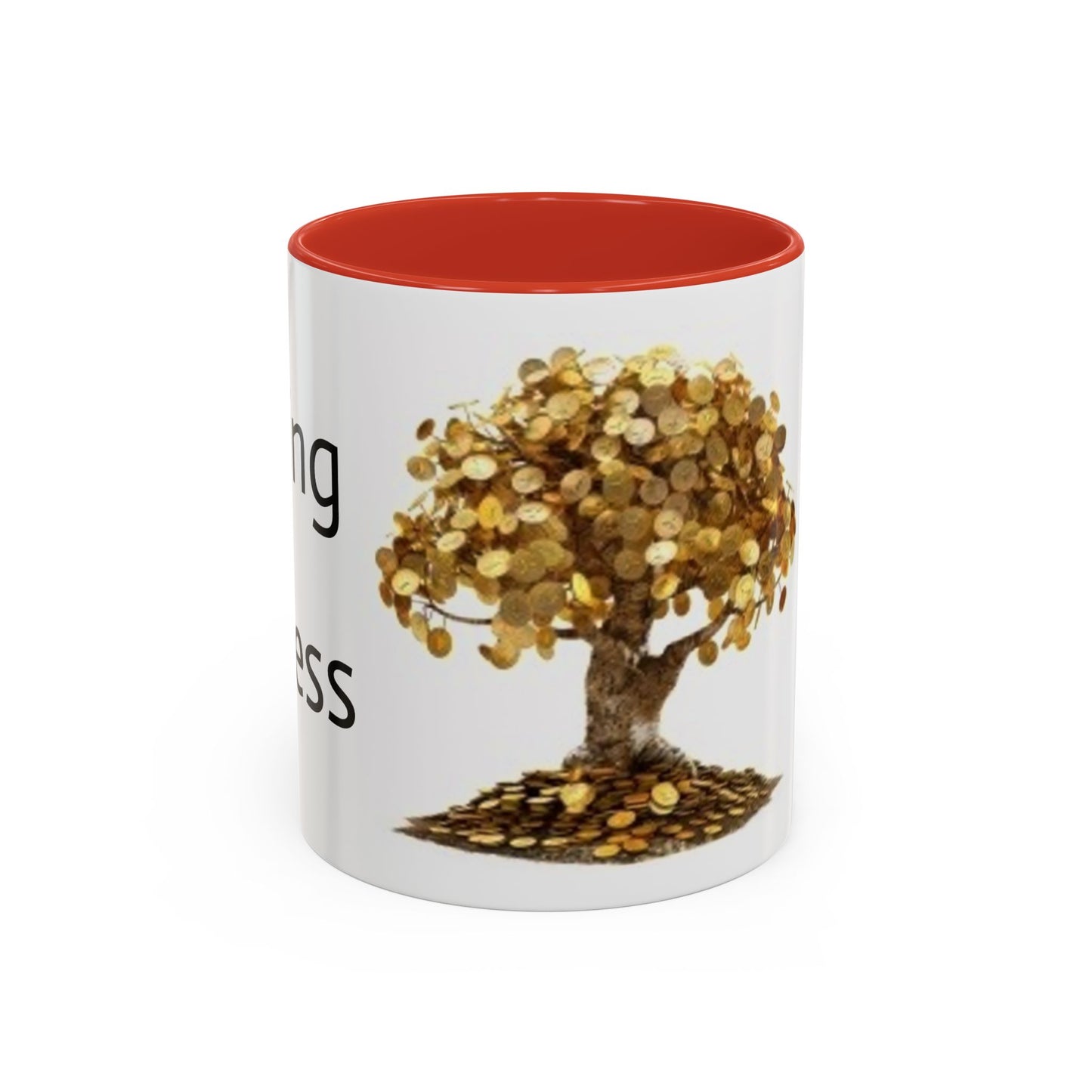 Sipping on Success (money tree) - Accent Coffee Mug (11, 15oz)