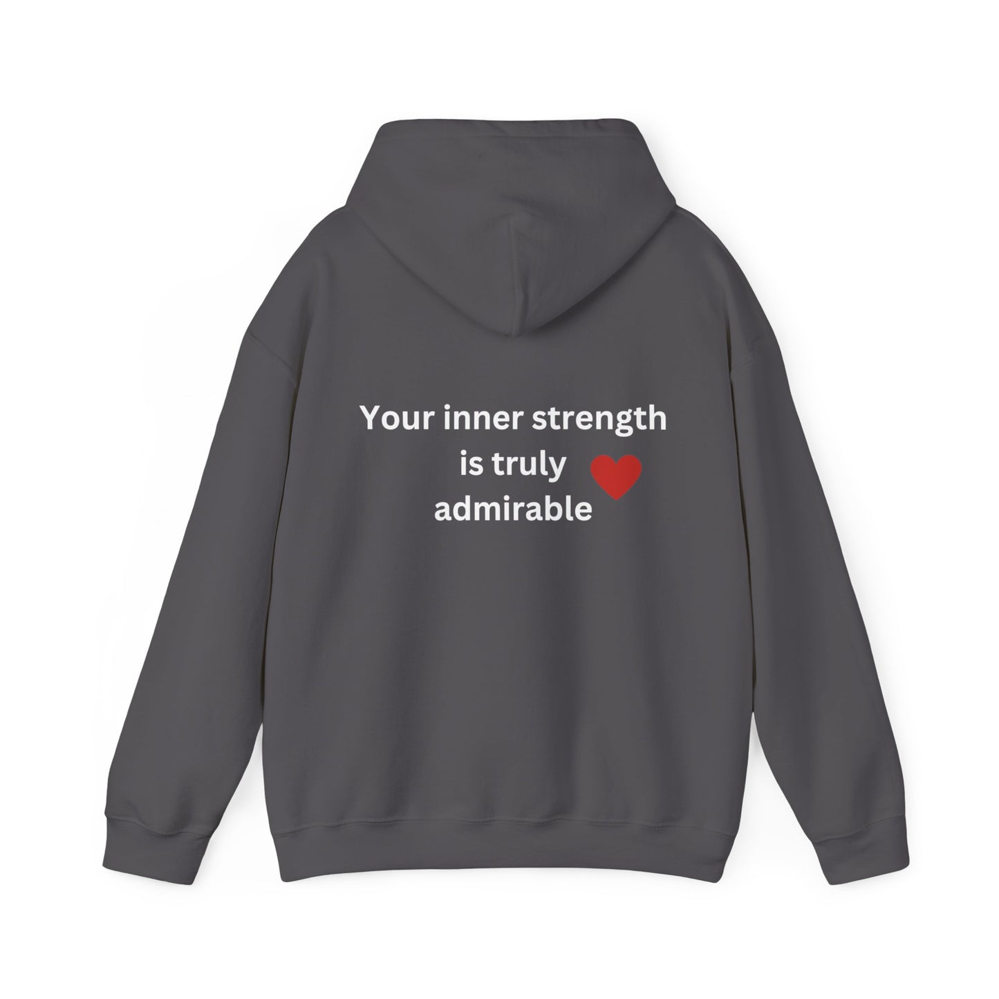 Bee Kind (Back) Your inner strength is truly admirable - Unisex Heavy Blend™ Hooded Sweatshirt