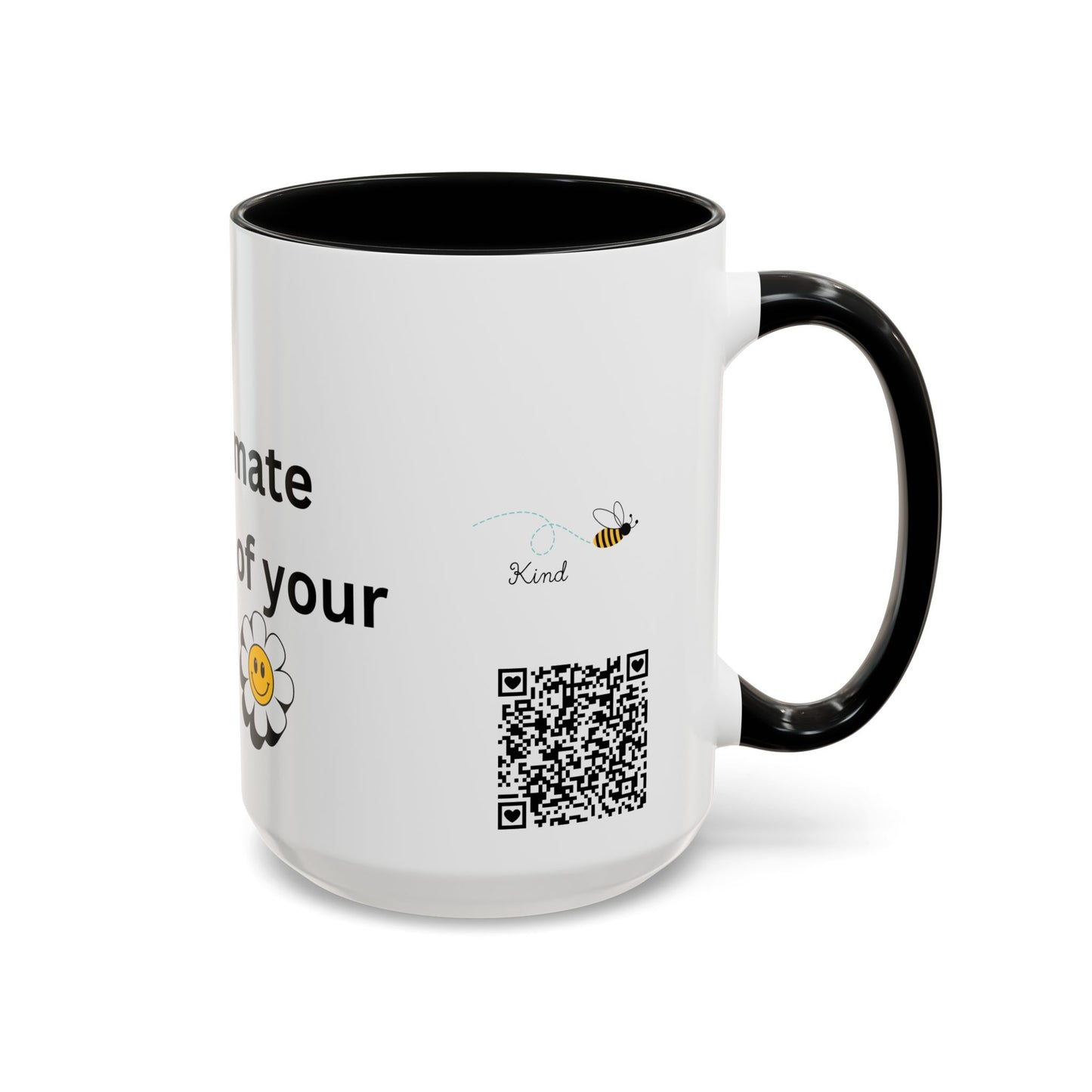 Bee Kind - Never underestimate the impact of your smile  - Accent Coffee Mug (11, 15oz)