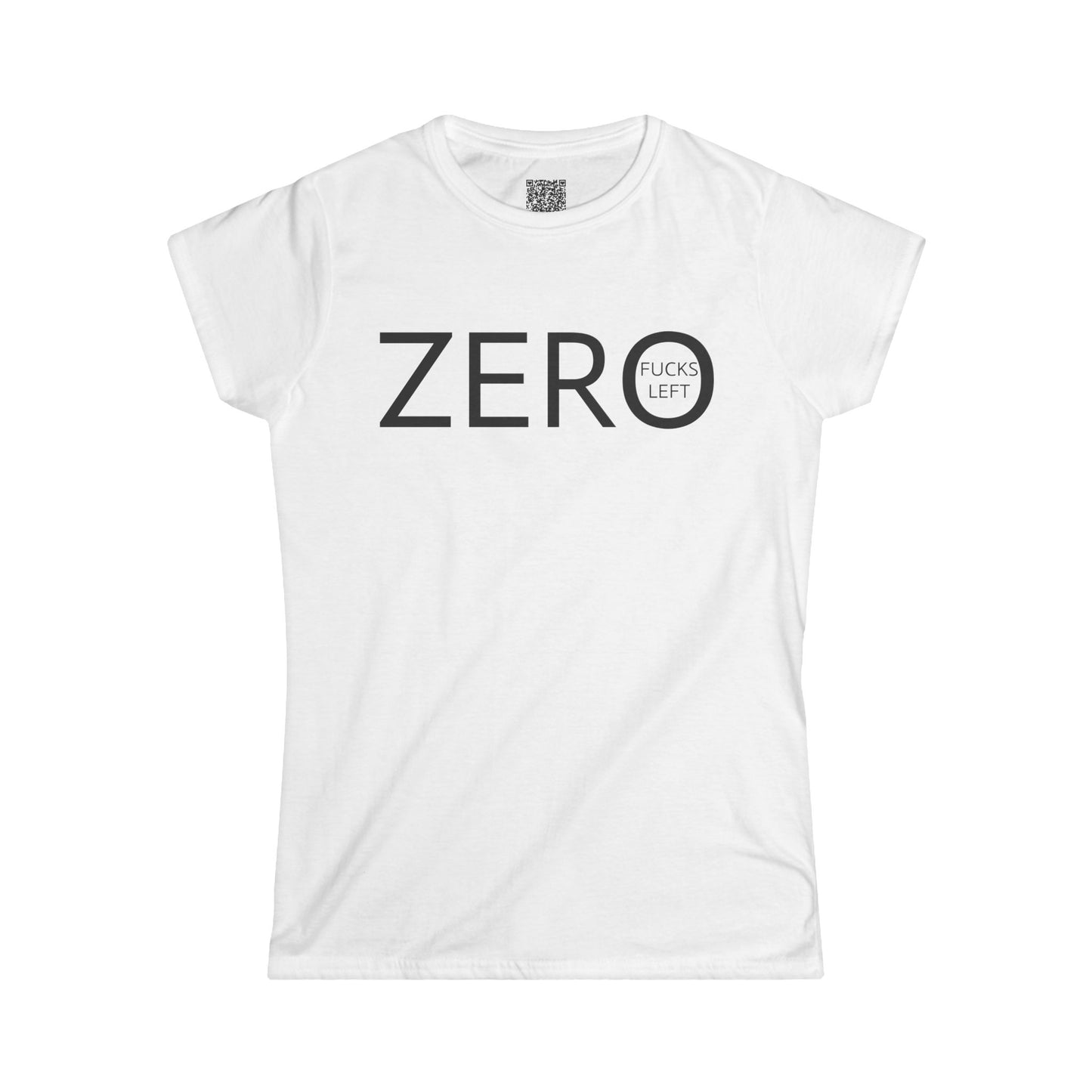 ZERO FUCKS LEFT-Women's Softstyle Tee