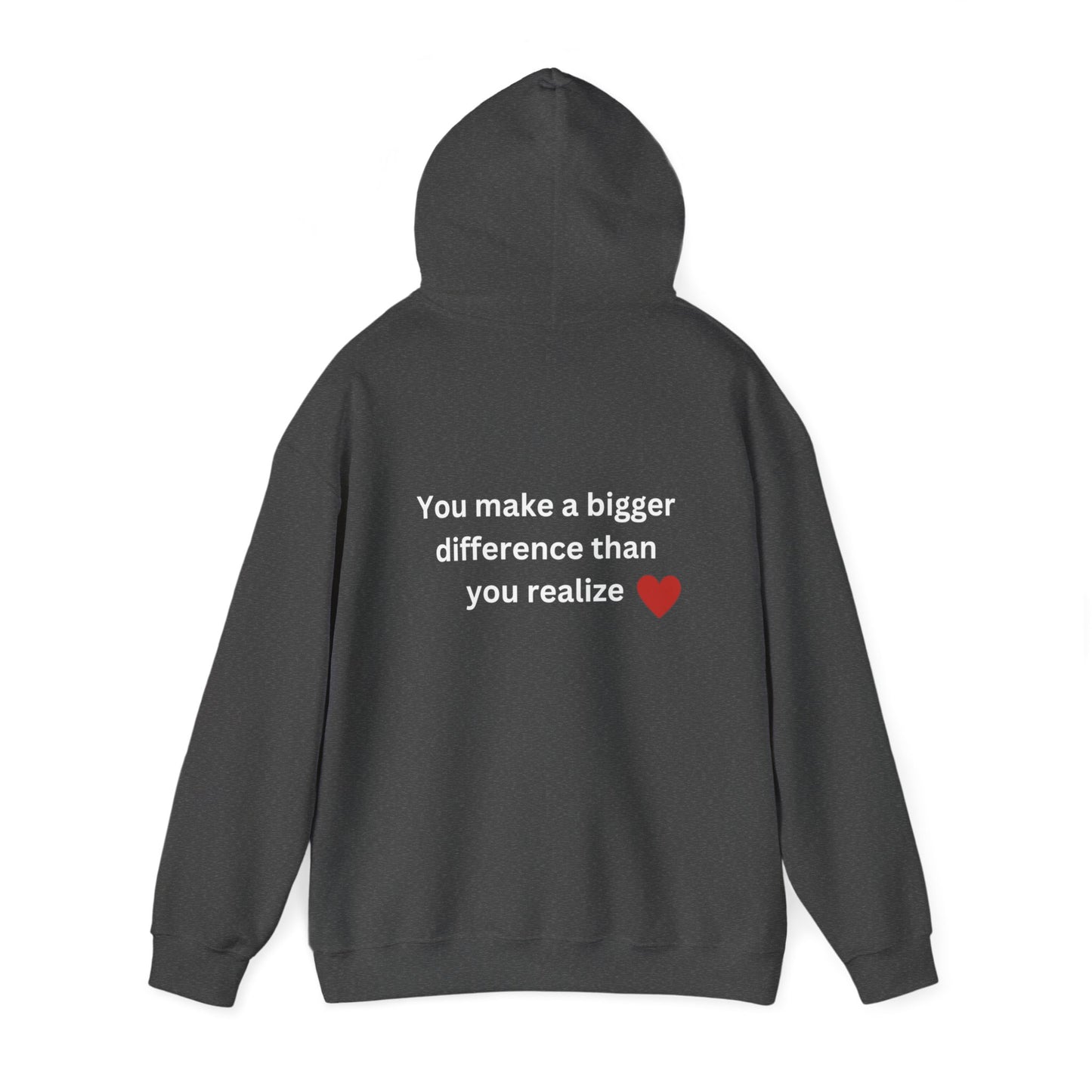 Bee Kind- (Back) You make a bigger difference than you realize-Unisex Heavy Blend™ Hooded Sweatshirt