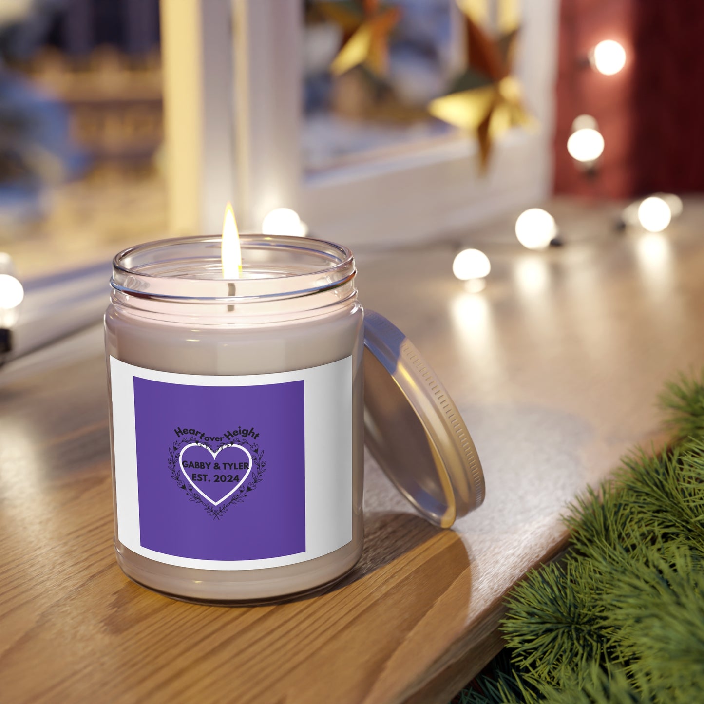 Gabby & Tyler - Purple -Scented Candles, 9oz - *wedding gift proceeds