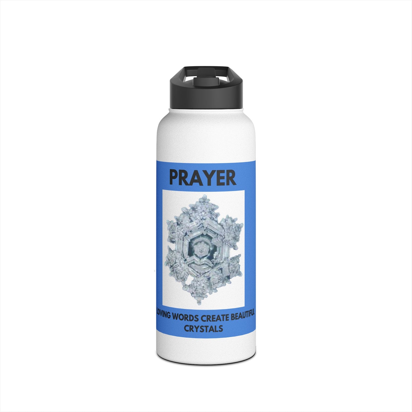 Prayer - water crystal - Stainless Steel Water Bottle, Standard Lid