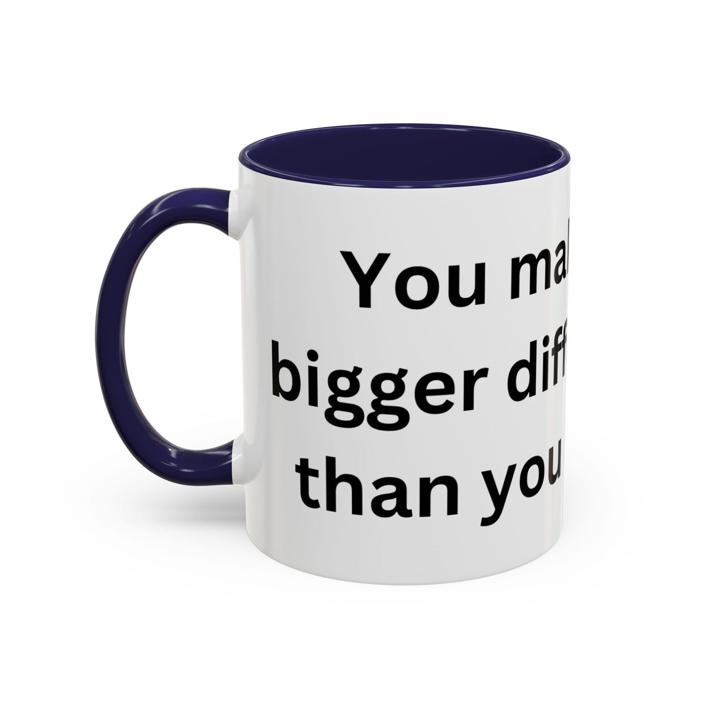 Bee Kind - You make a bigger difference than you realize - Accent Coffee Mug (11, 15oz)