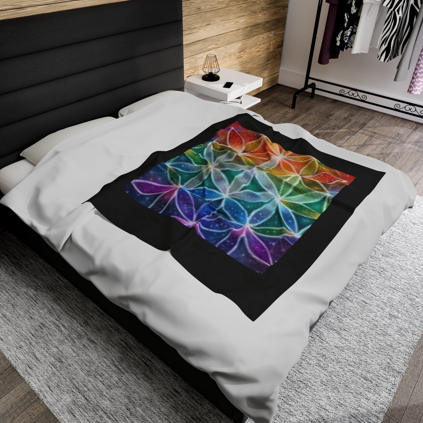 Flower of life - Velveteen Plush Blanket