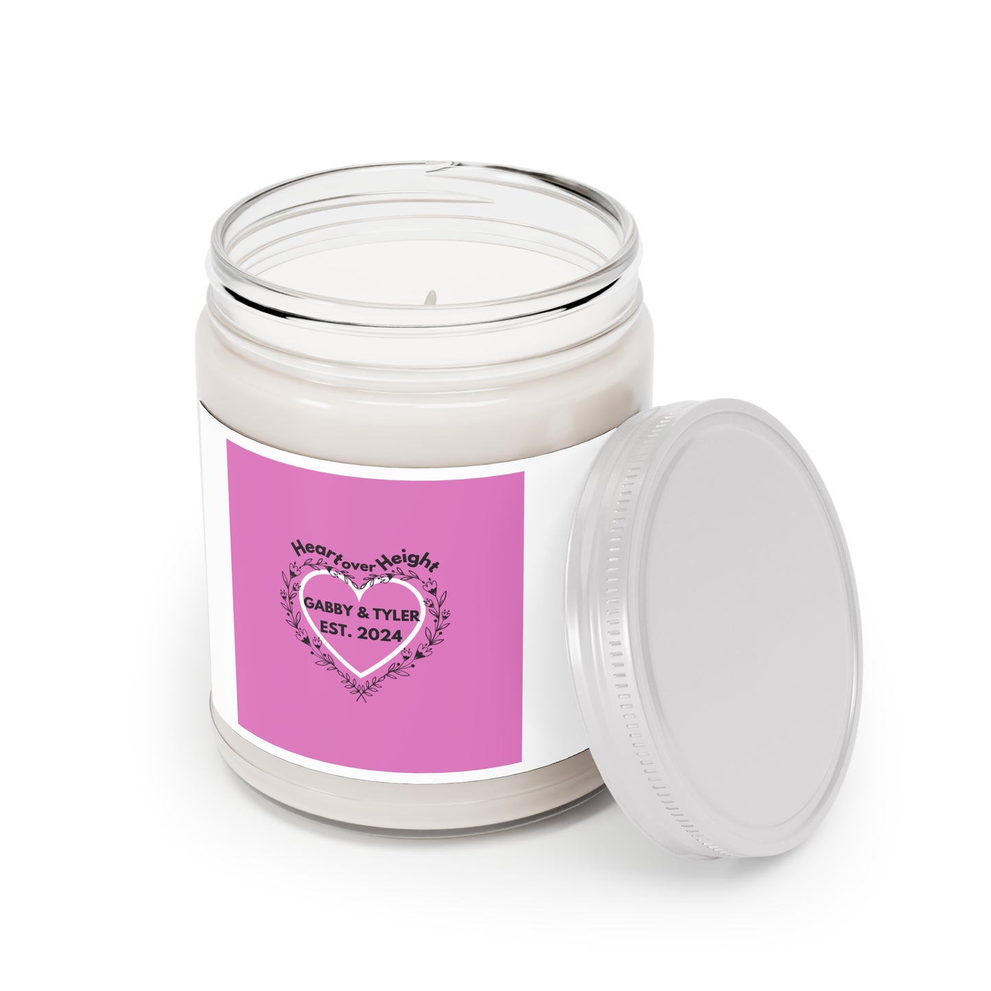 Gabby & Tyler - Pink -Scented Candles, 9oz - *wedding gift proceeds