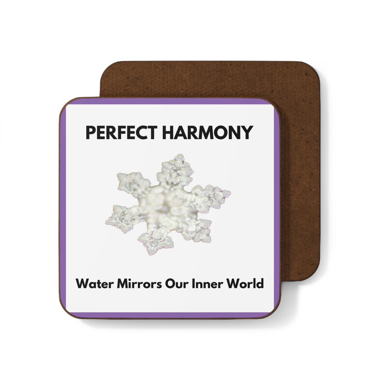 Perfect Harmony - Water Crystal - Hardboard Back Coaster