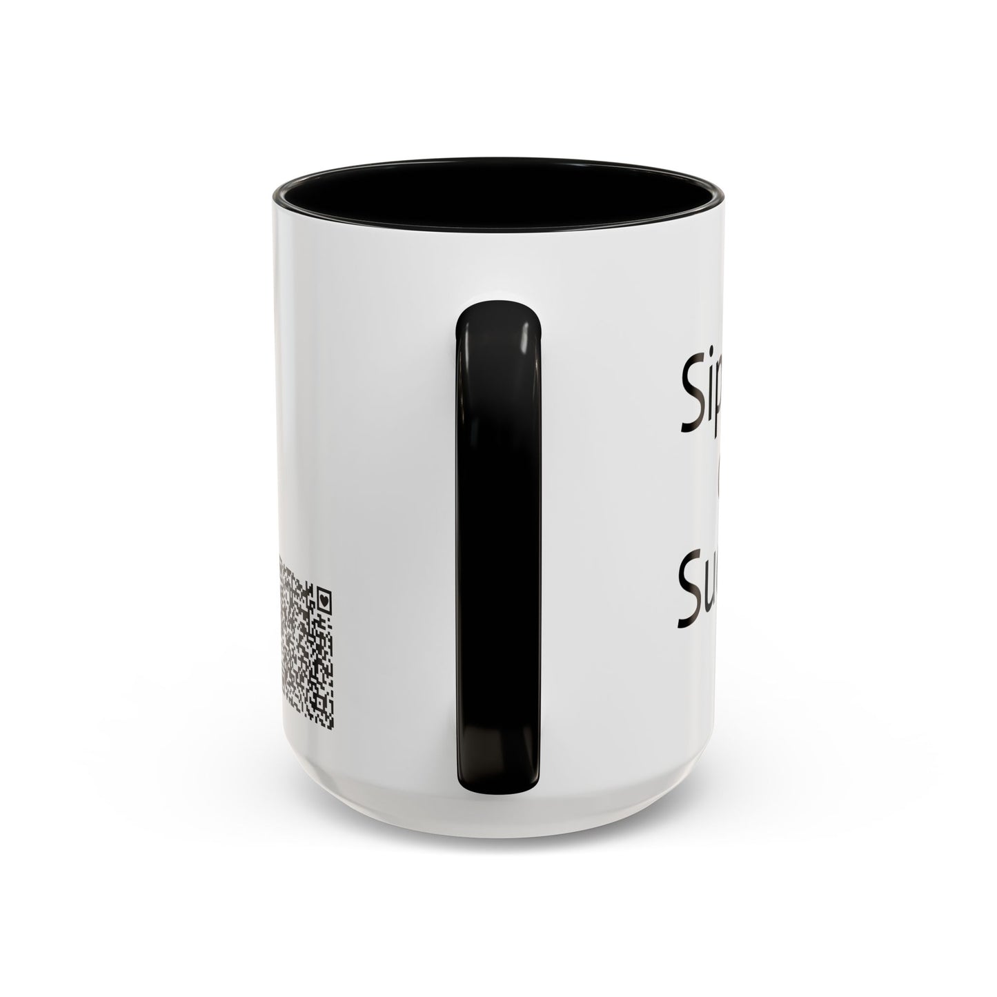 Sipping on Success (money tree) - Accent Coffee Mug (11, 15oz)