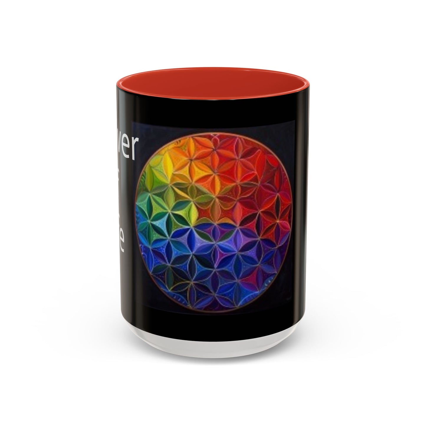 Flower of Life (Black) - Accent Coffee Mug (11, 15oz)