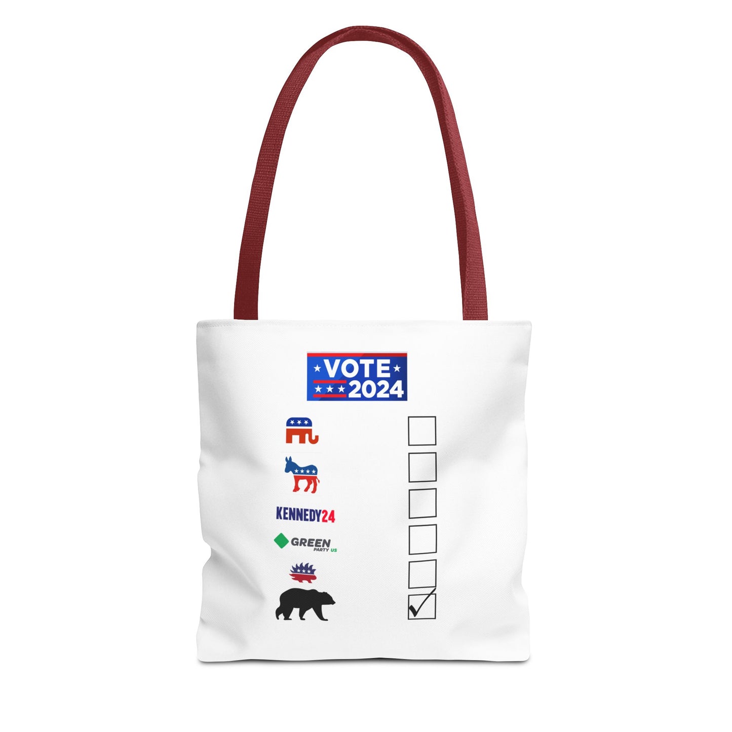 Bear- Vote for the Bear - Tote Bag (AOP)