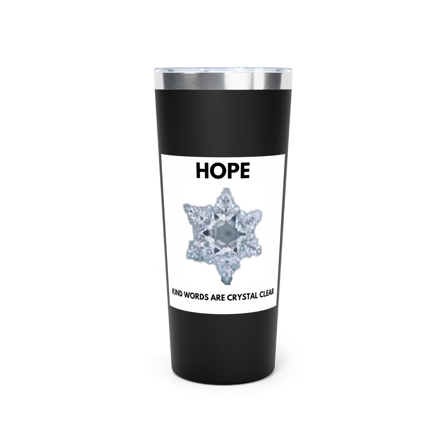 Hope - Water Crystal - clear - Copper Vacuum Insulated Tumbler, 22oz