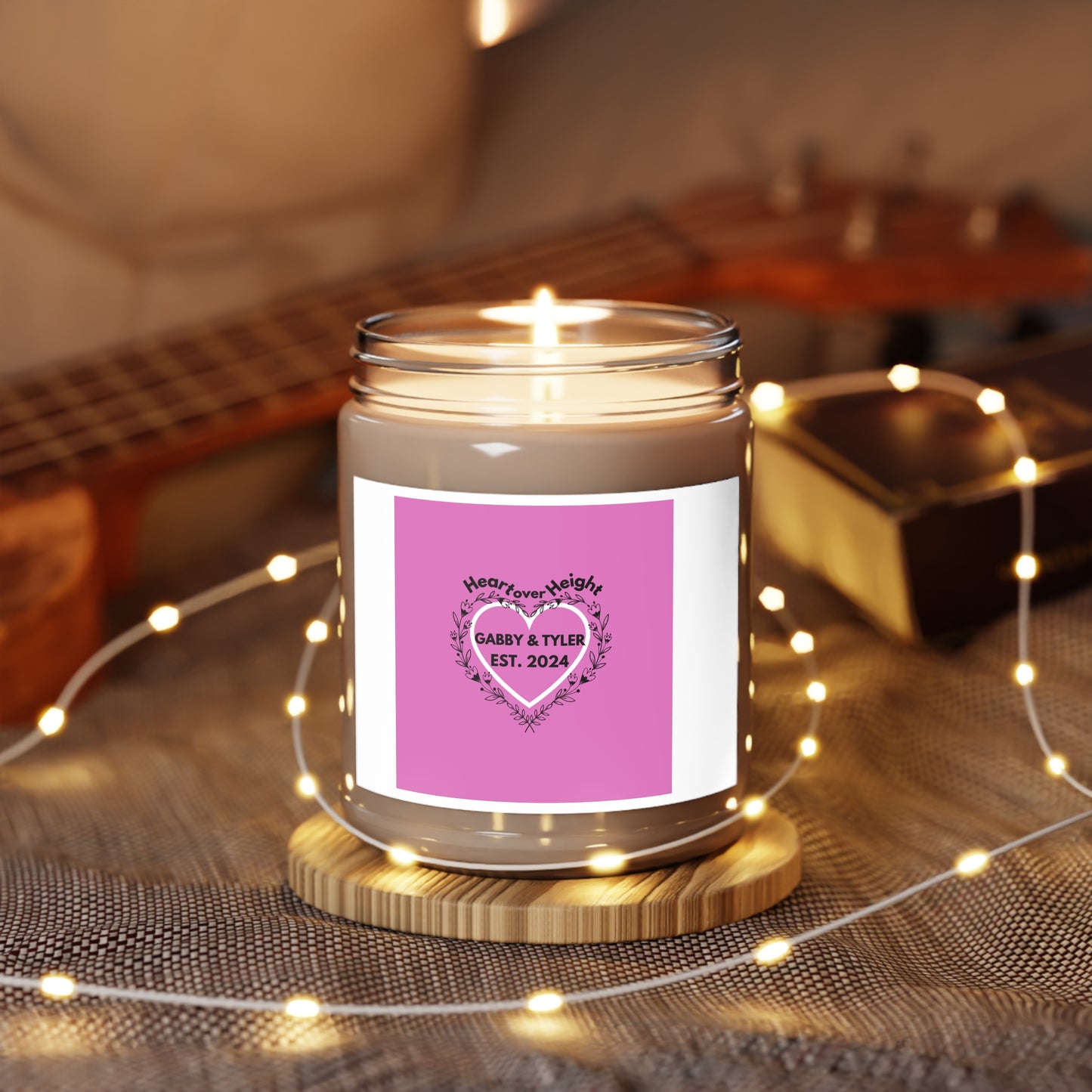 Gabby & Tyler - Pink -Scented Candles, 9oz - *wedding gift proceeds