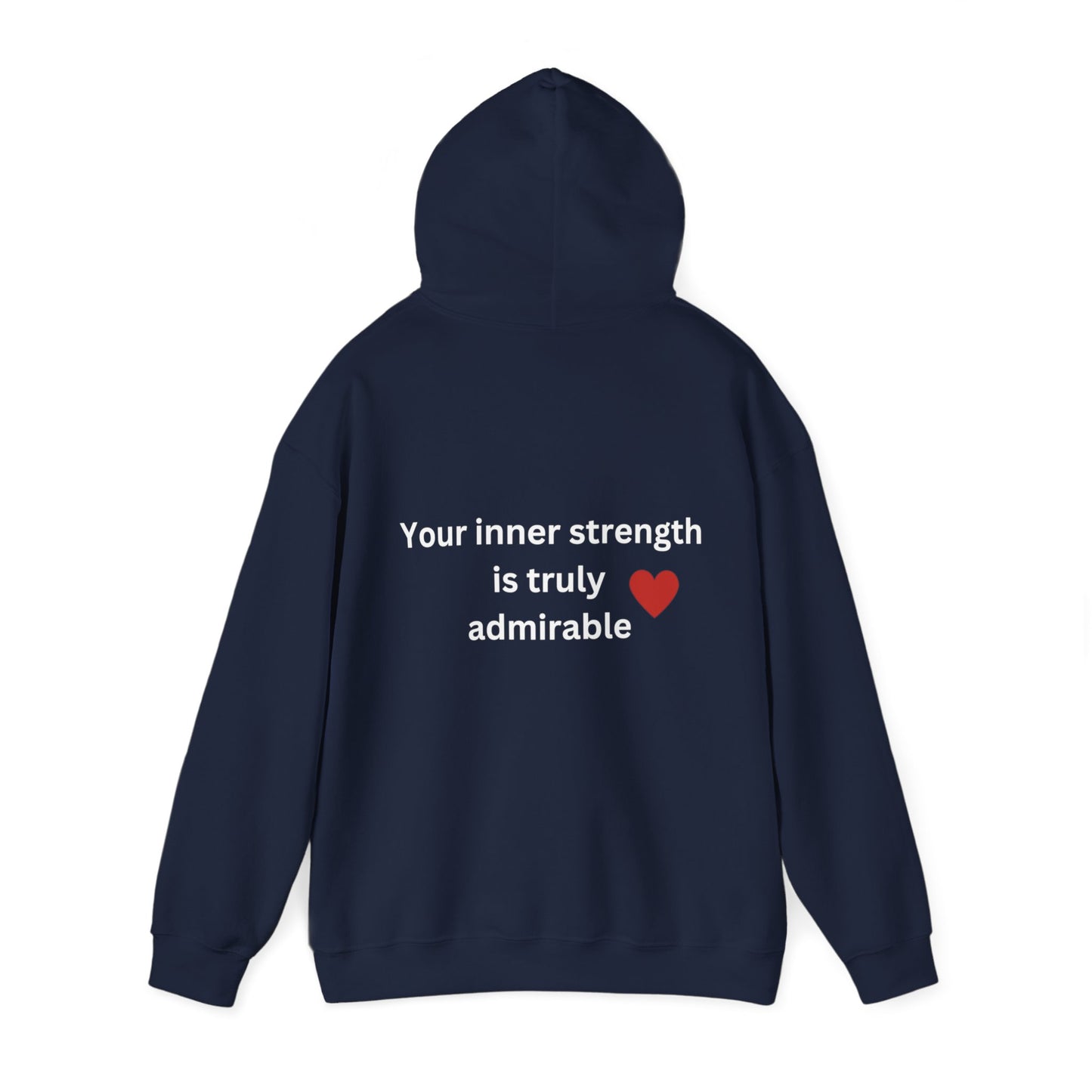 Bee Kind (Back) Your inner strength is truly admirable - Unisex Heavy Blend™ Hooded Sweatshirt