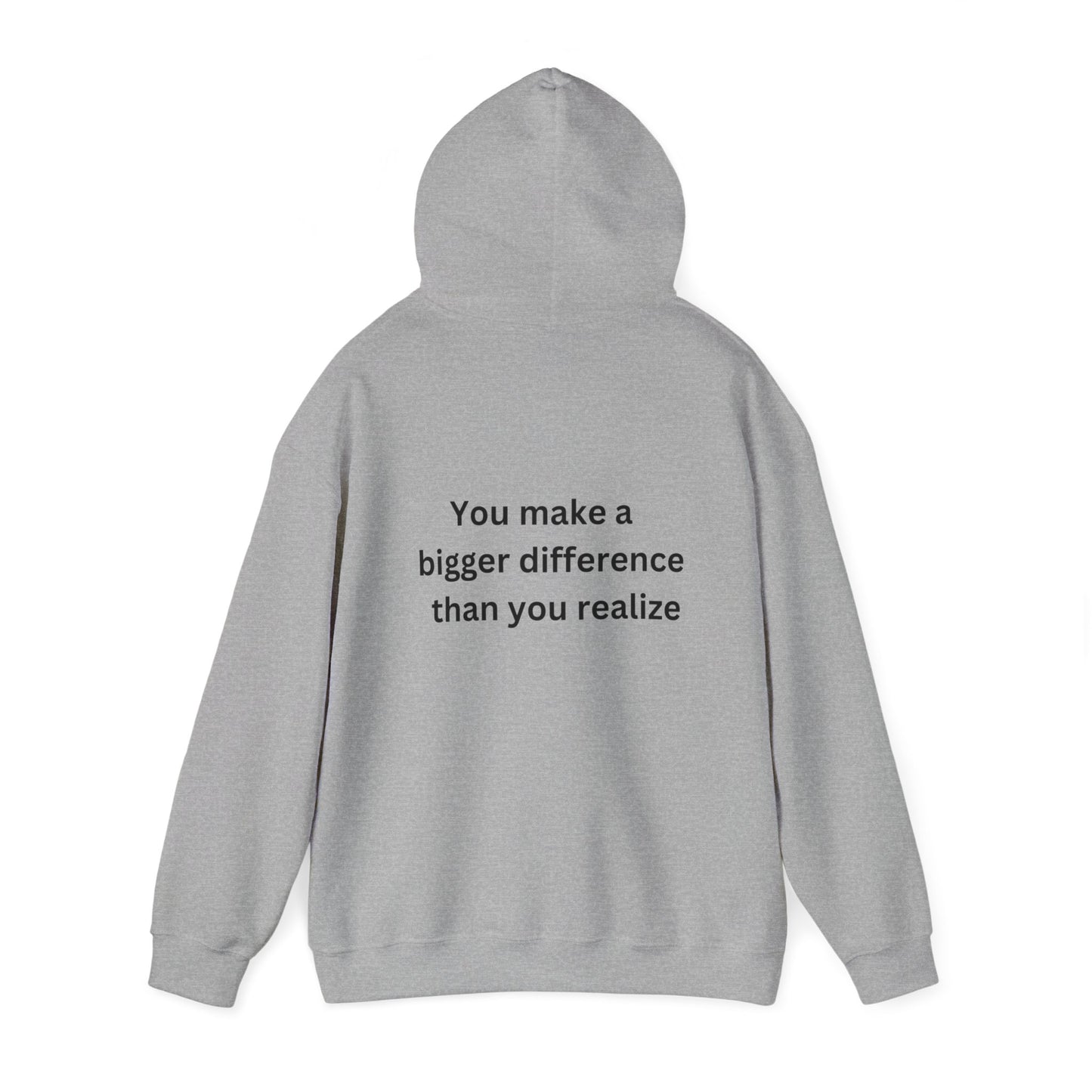 Bee Kind- (Back) You make a bigger difference than you realize-Unisex Heavy Blend™ Hooded Sweatshirt