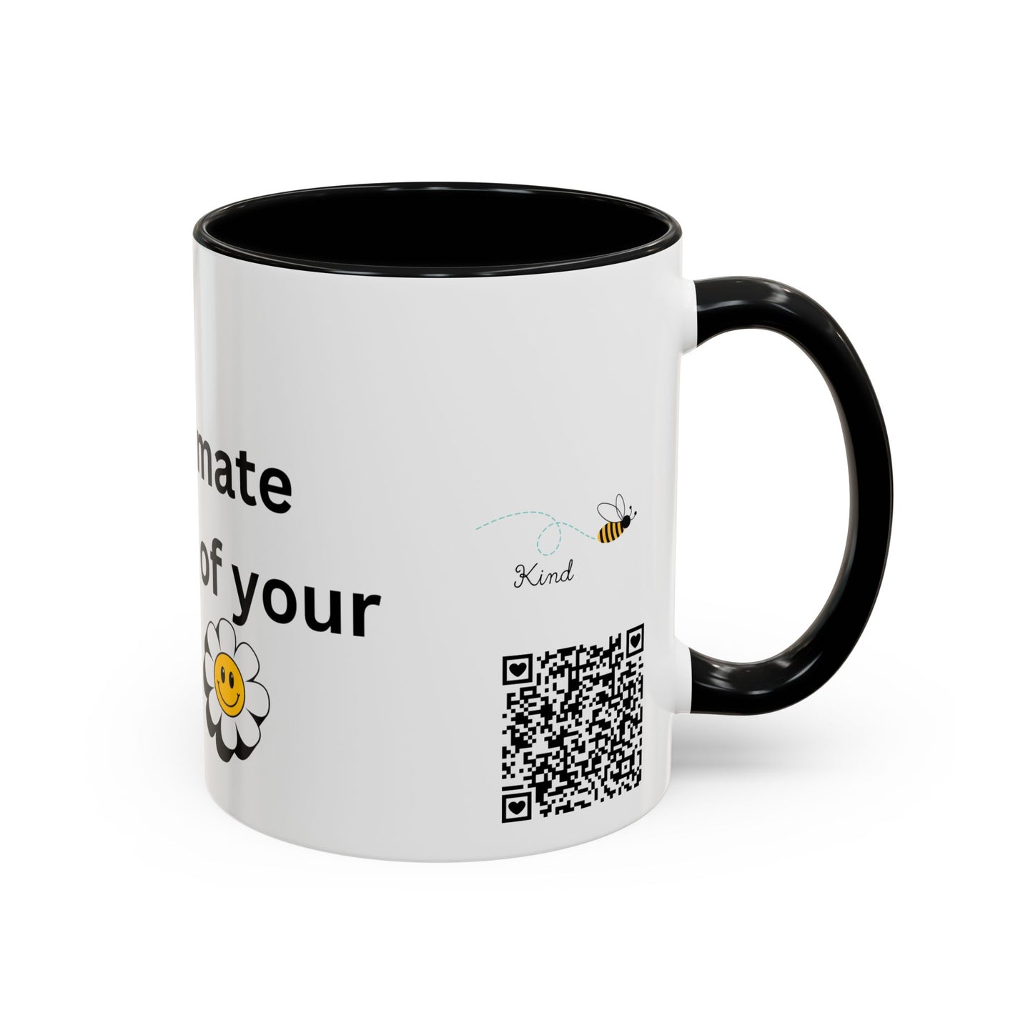 Bee Kind - Never underestimate the impact of your smile  - Accent Coffee Mug (11, 15oz)