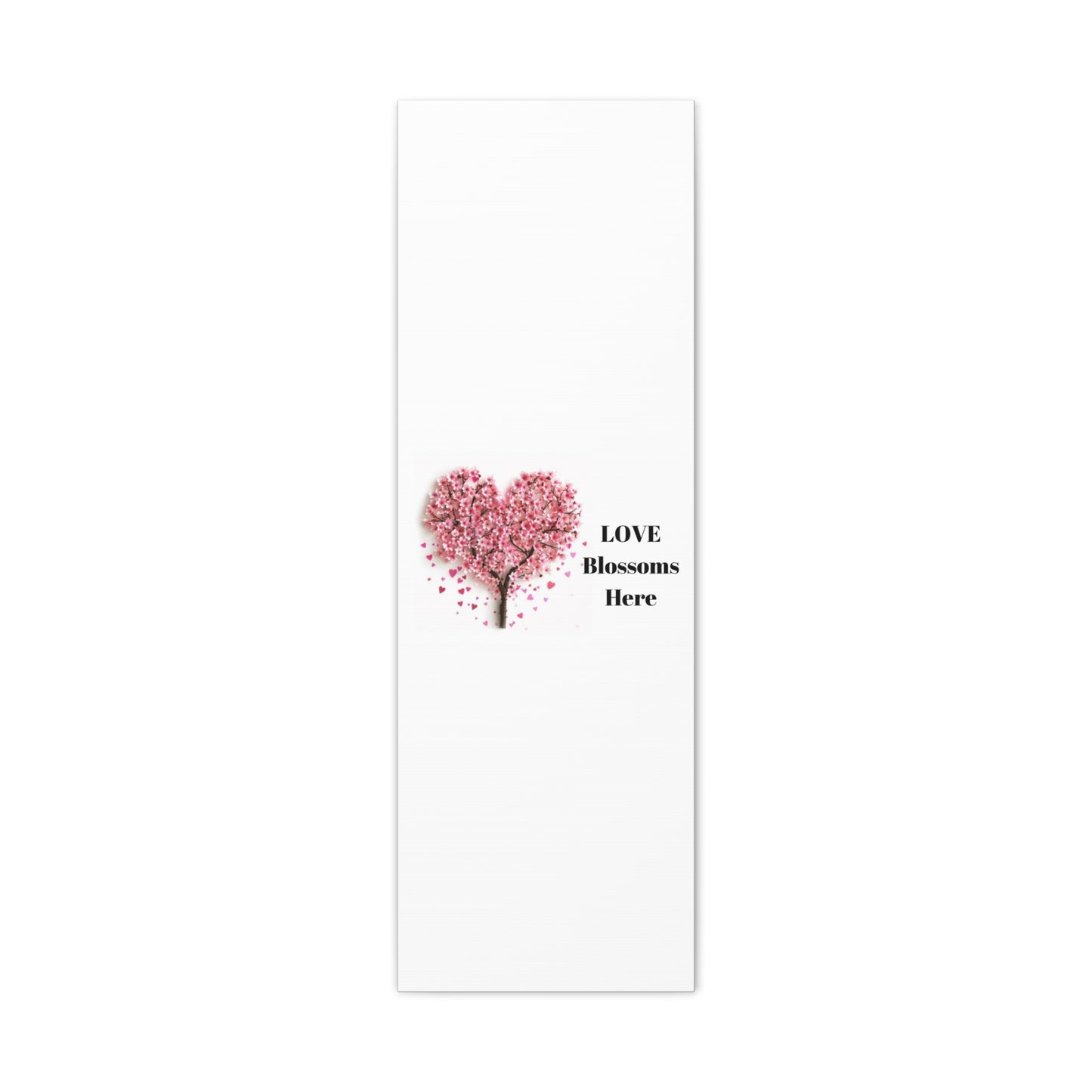 Cherry Blossom Heart Tree- Love Blossoms Here -Canvas Gallery Wraps