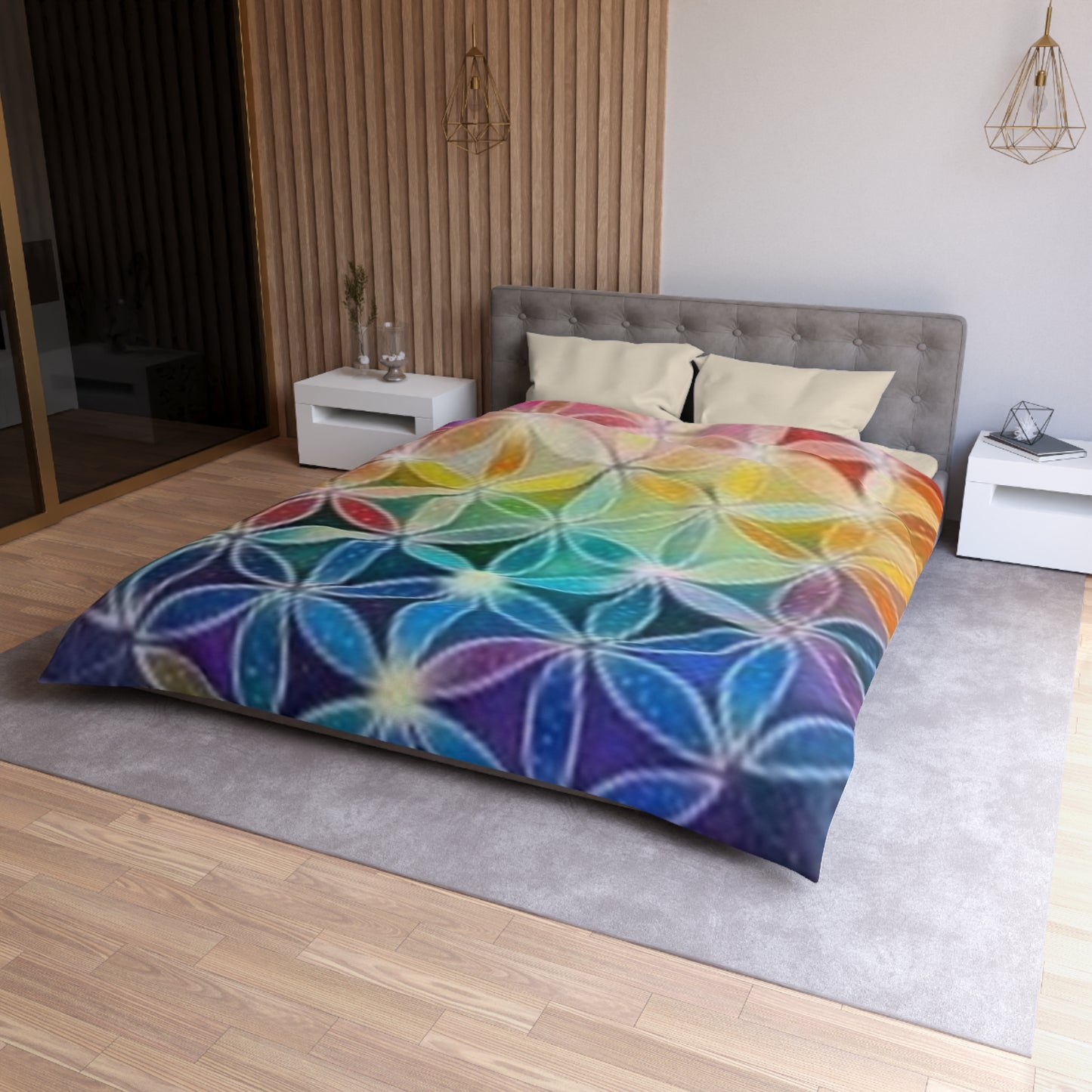 Flower of Life - Microfiber Duvet Cover