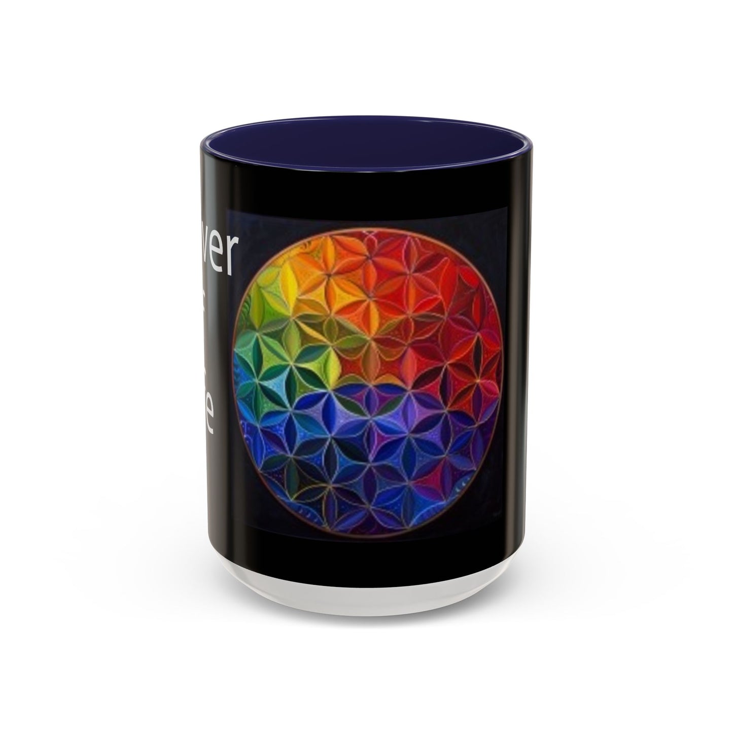 Flower of Life (Black) - Accent Coffee Mug (11, 15oz)