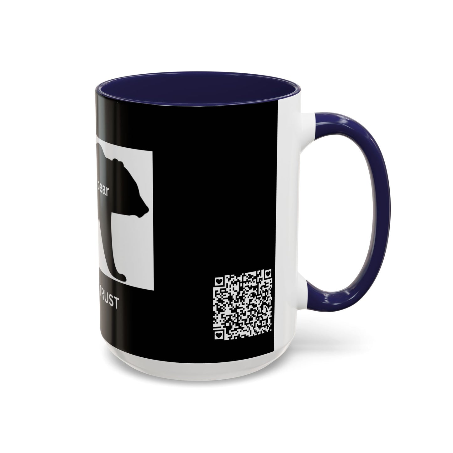 Bear- In Bear We Trust (Black) - Accent Coffee Mug (11, 15oz)