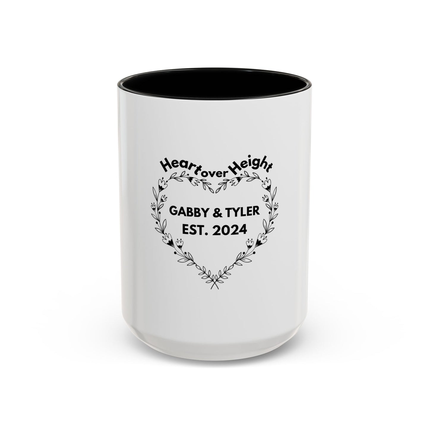 Heart over Height - Gabby & Tyler - Mug - *wedding gift proceeds