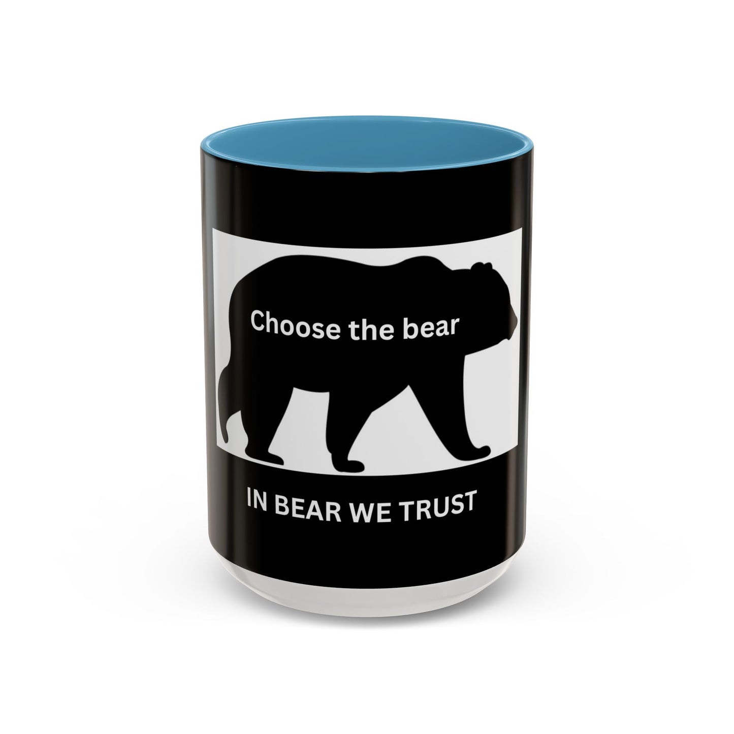 Bear- In Bear We Trust (Black) - Accent Coffee Mug (11, 15oz)