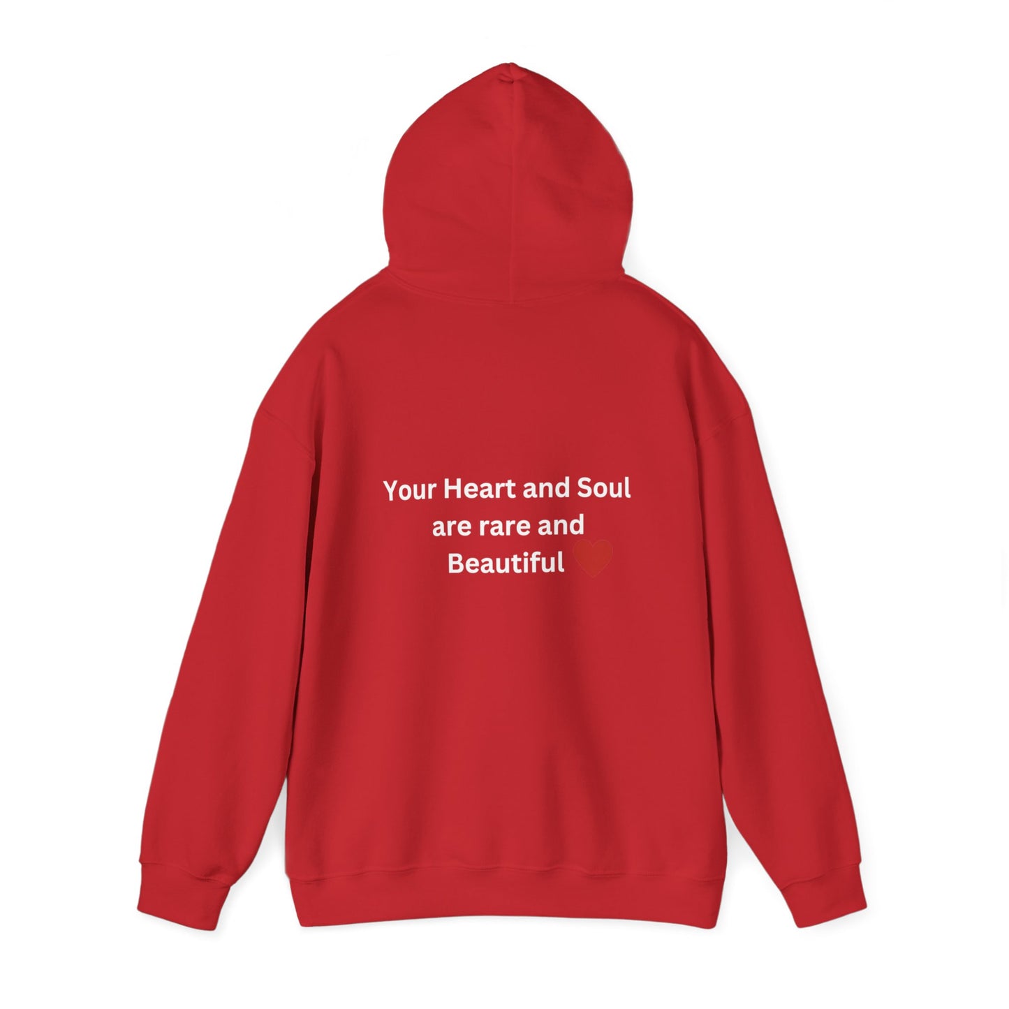 Bee Kind - (Back) -Your heart and soul are rare and beautiful - Unisex Heavy Blend™ Hooded Sweatshirt