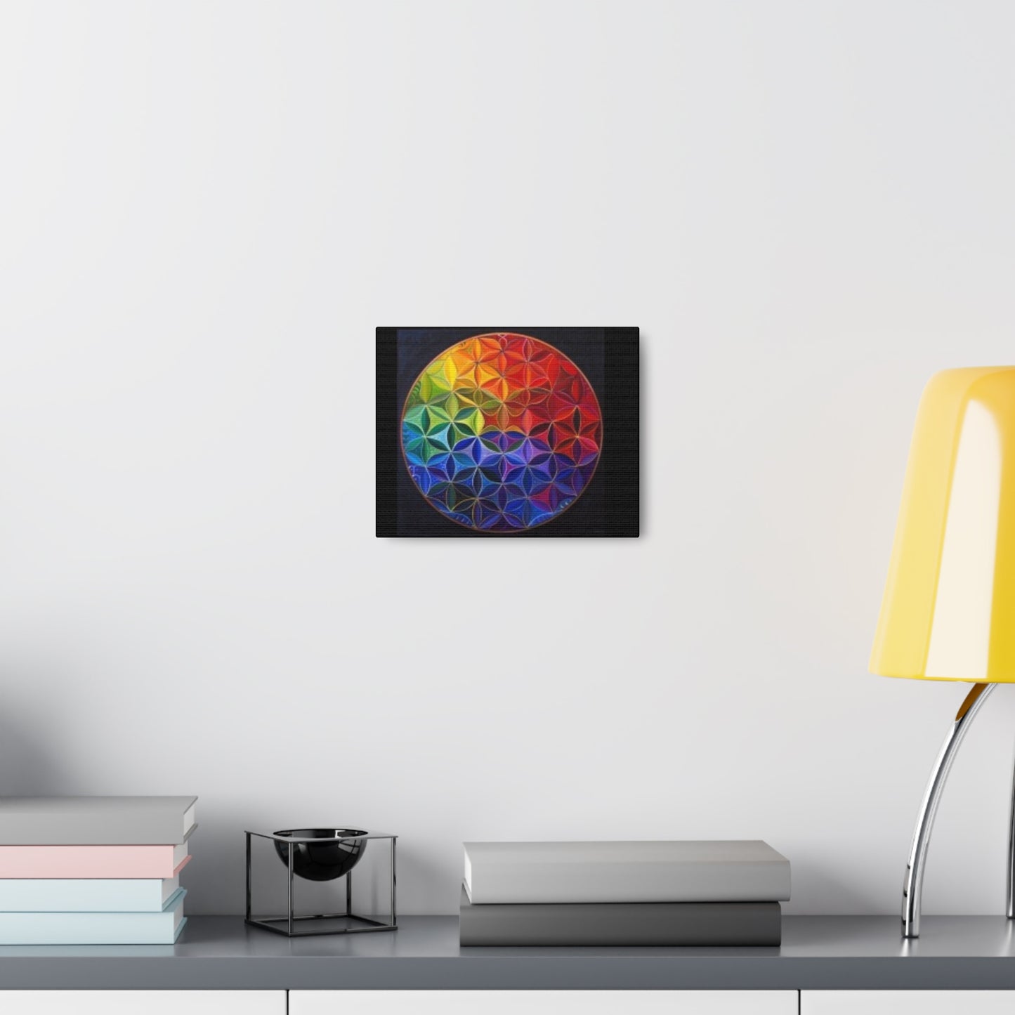 Flower of Life - Black-Canvas Gallery Wraps