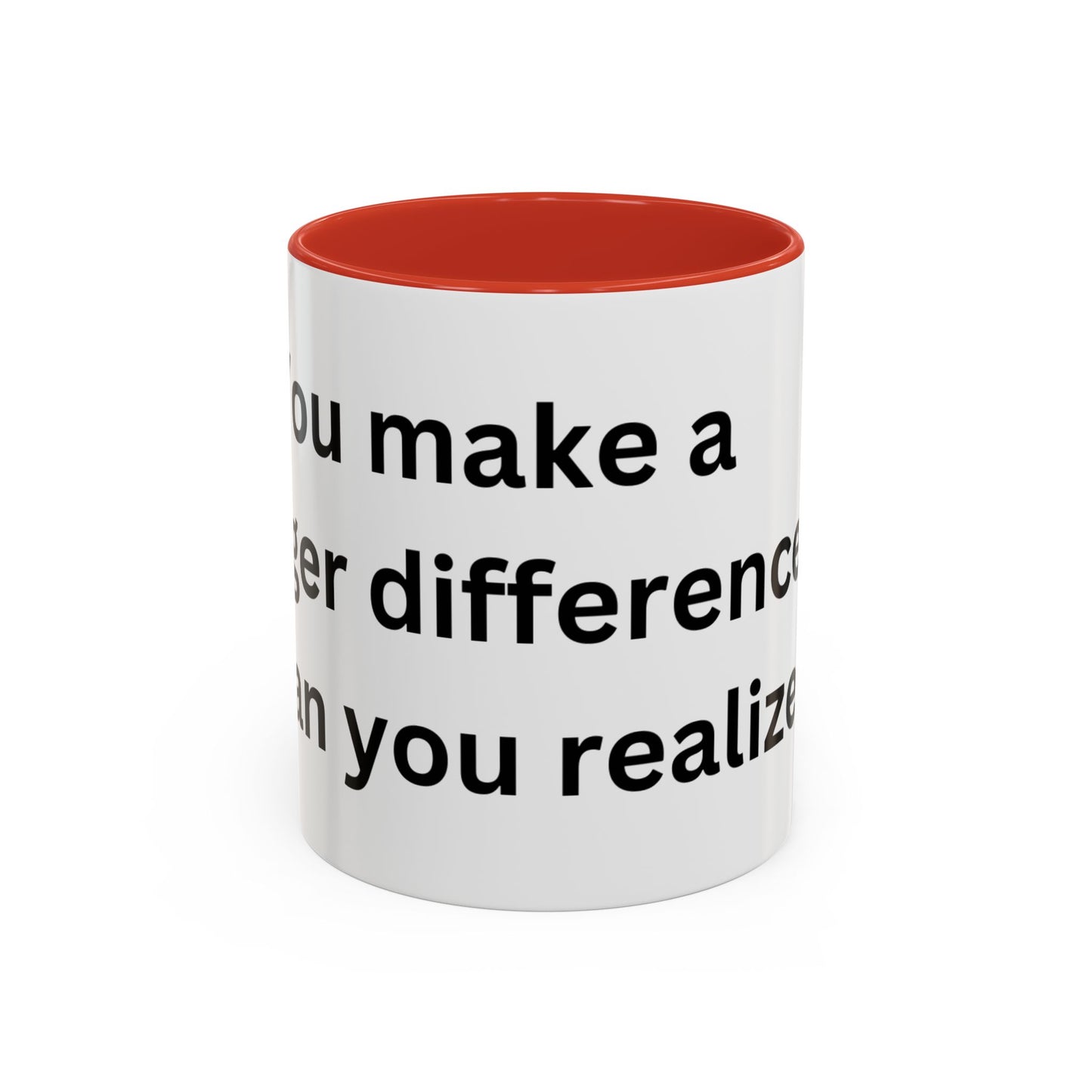 Bee Kind - You make a bigger difference than you realize - Accent Coffee Mug (11, 15oz)