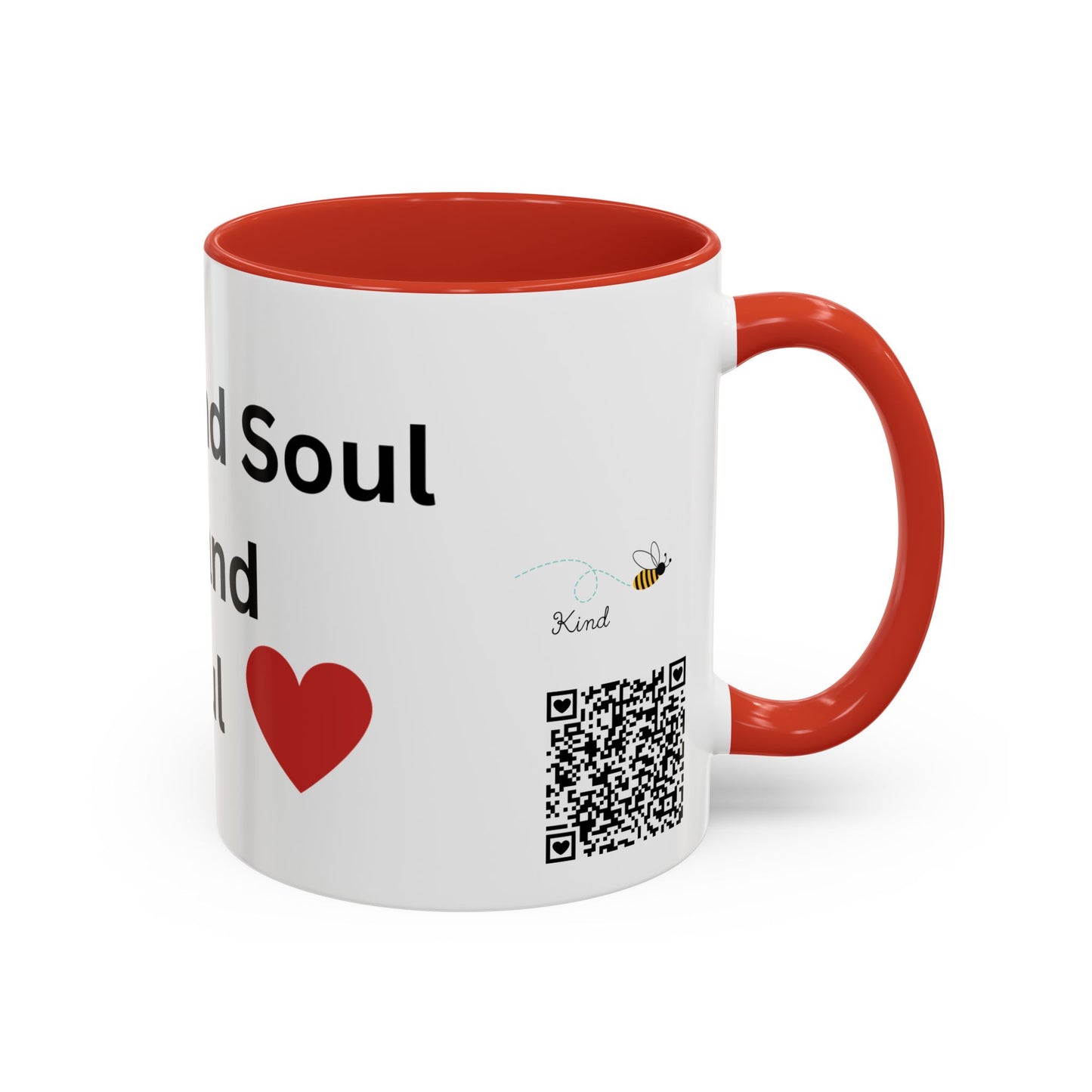 Bee Kind - Your Heart and Soul are rare and beautiful - Accent Coffee Mug (11, 15oz)