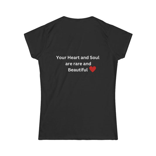 Bee Kind (Back) Your heart and soul are rare and beautiful - Women's Softstyle Tee