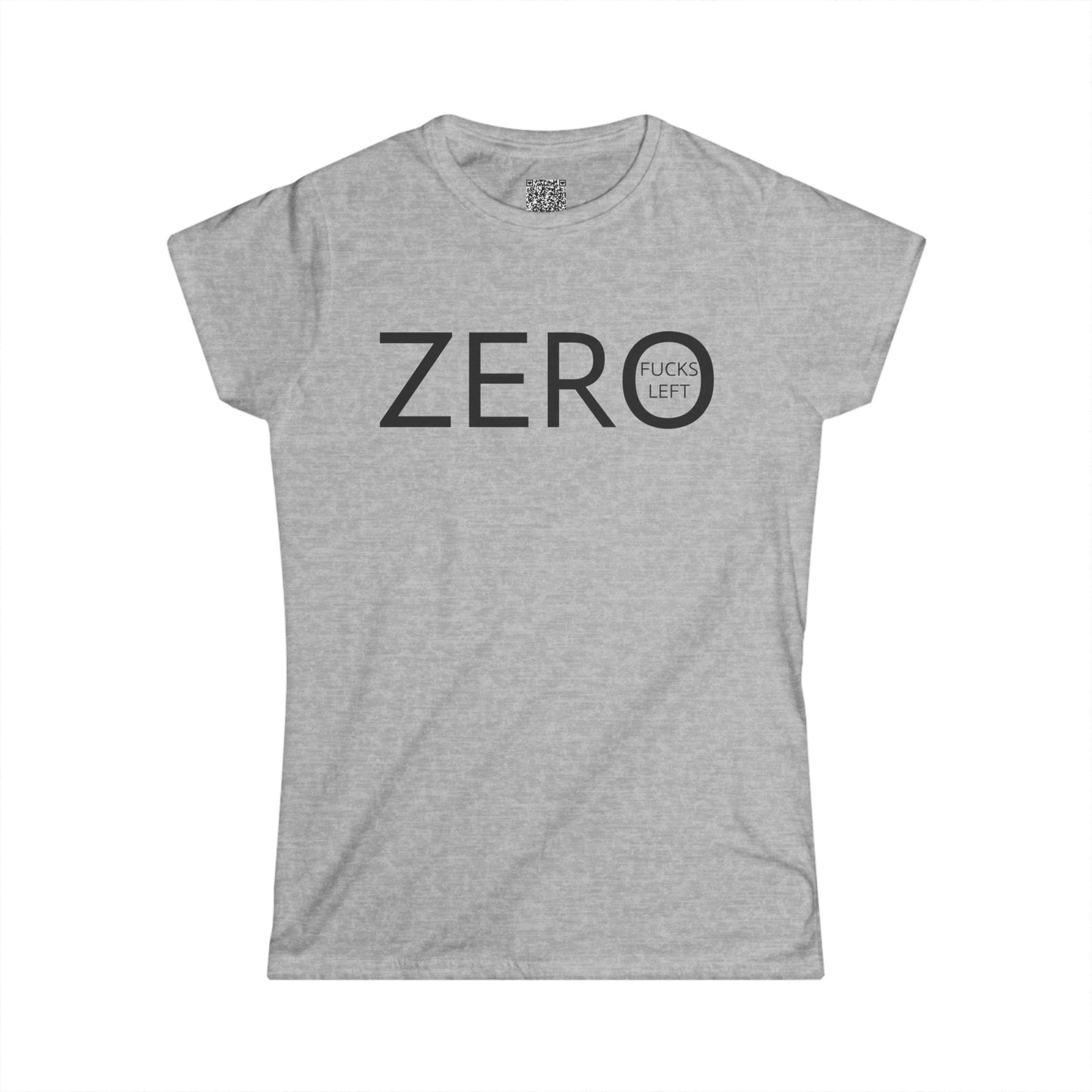 ZERO FUCKS LEFT-Women's Softstyle Tee