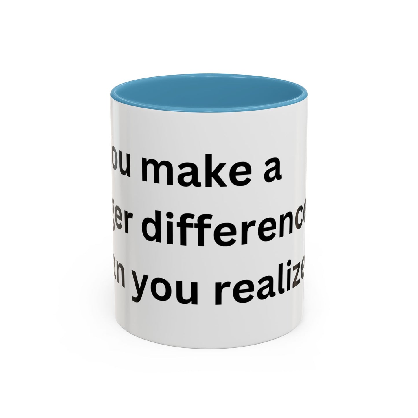 Bee Kind - You make a bigger difference than you realize - Accent Coffee Mug (11, 15oz)