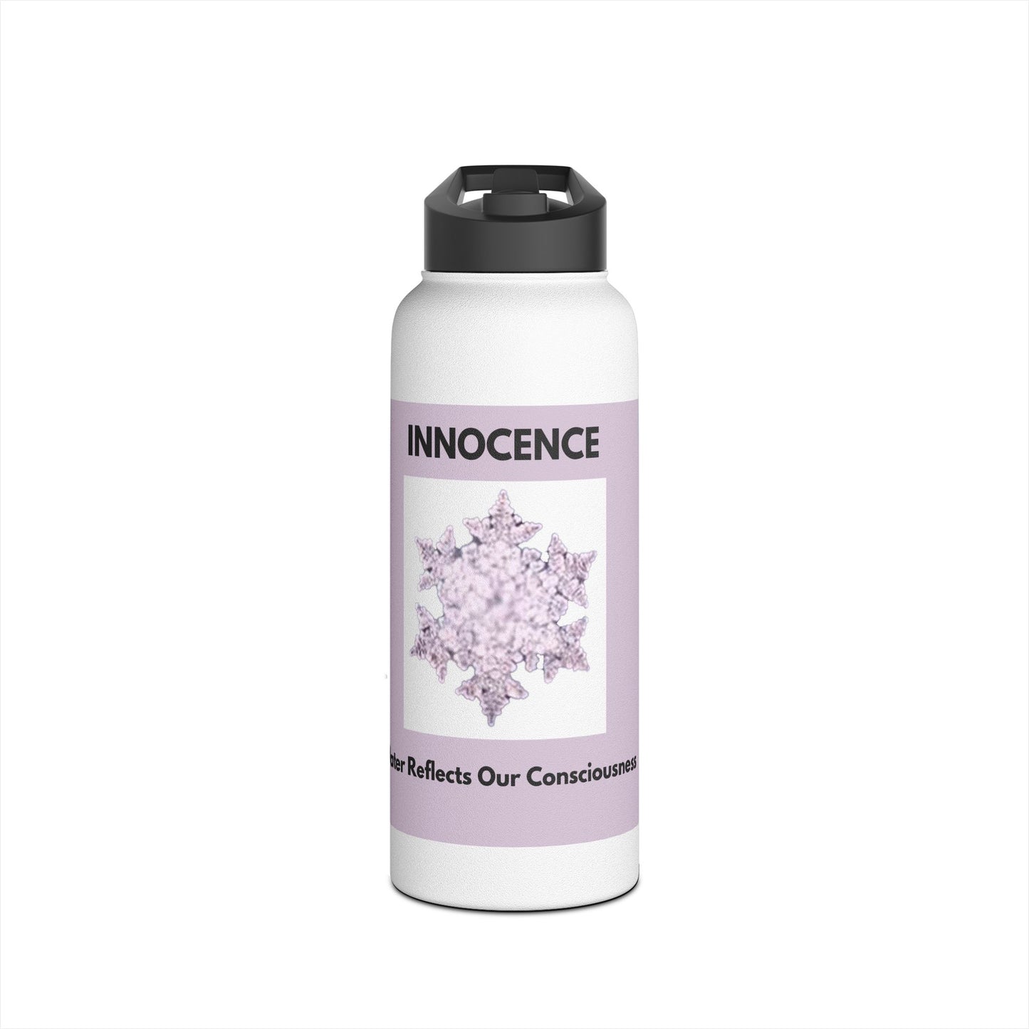 Innocence - Water Crystal - Stainless Steel Water Bottle, Standard Lid