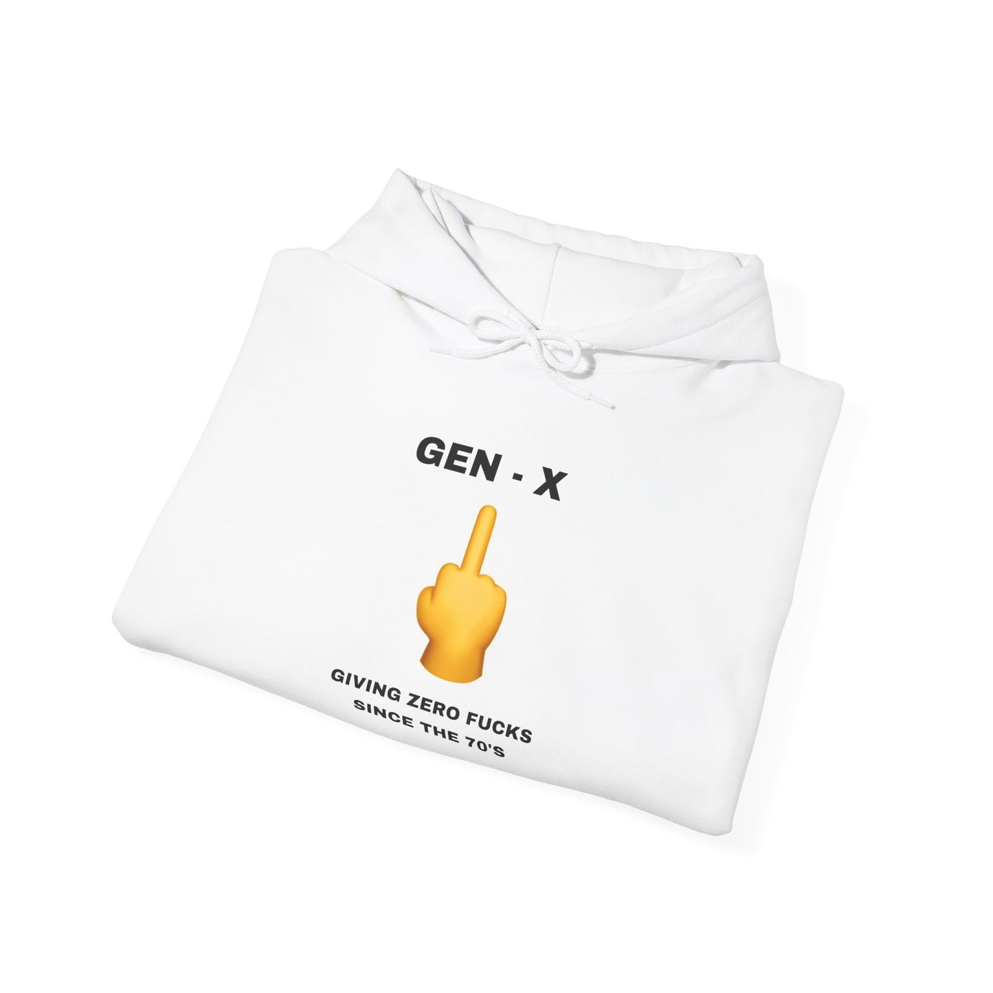 GEN-X - GIVING ZERO FUCKS SINCE THE 70'S - Unisex Heavy Blend™ Hooded Sweatshirt