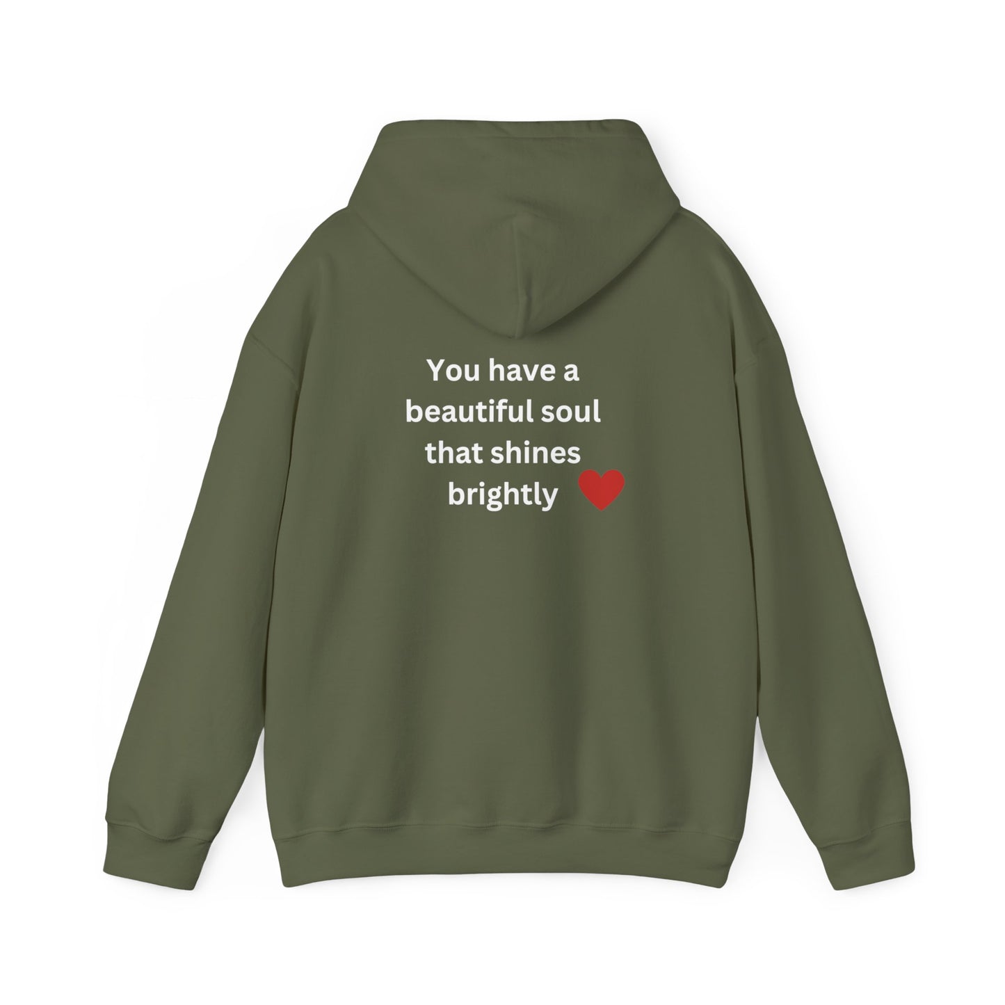 Bee Kind (Back) You have a beautiful soul that shines brightly - Unisex Heavy Blend™ Hooded Sweatshirt