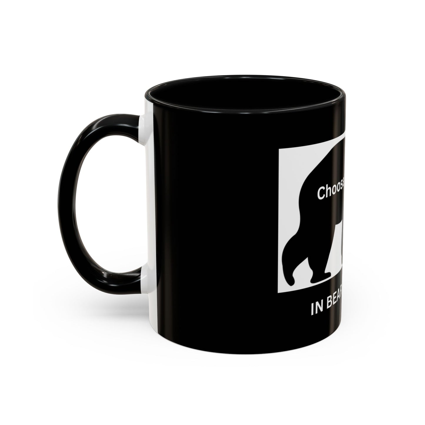 Bear- In Bear We Trust (Black) - Accent Coffee Mug (11, 15oz)