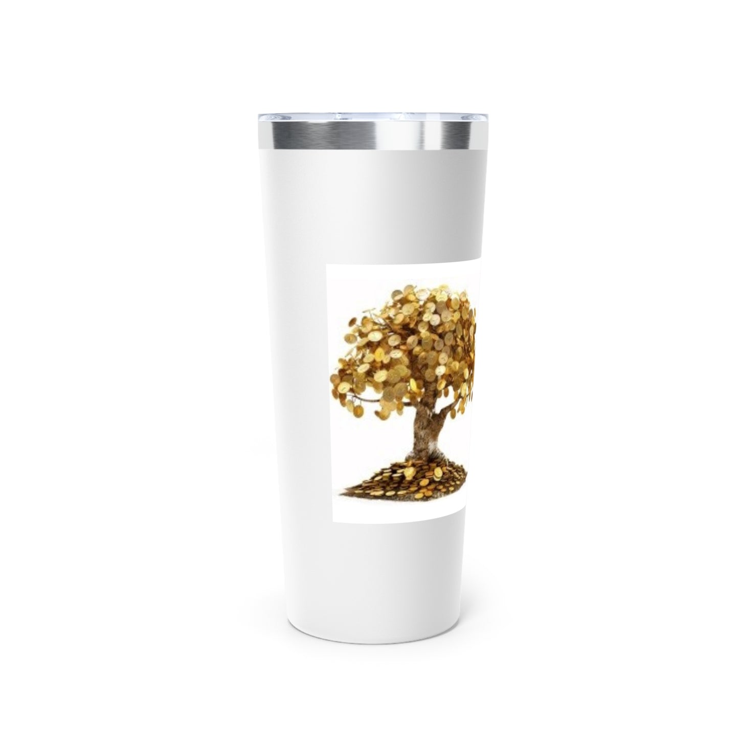 Money Tree- Manifesting Money with every sip - Copper Vacuum Insulated Tumbler, 22oz