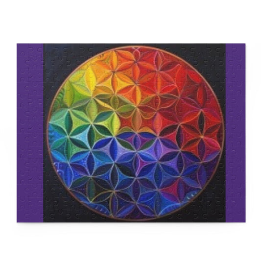 Flower of Life - Purple - Puzzle (120, 252, 500-Piece)