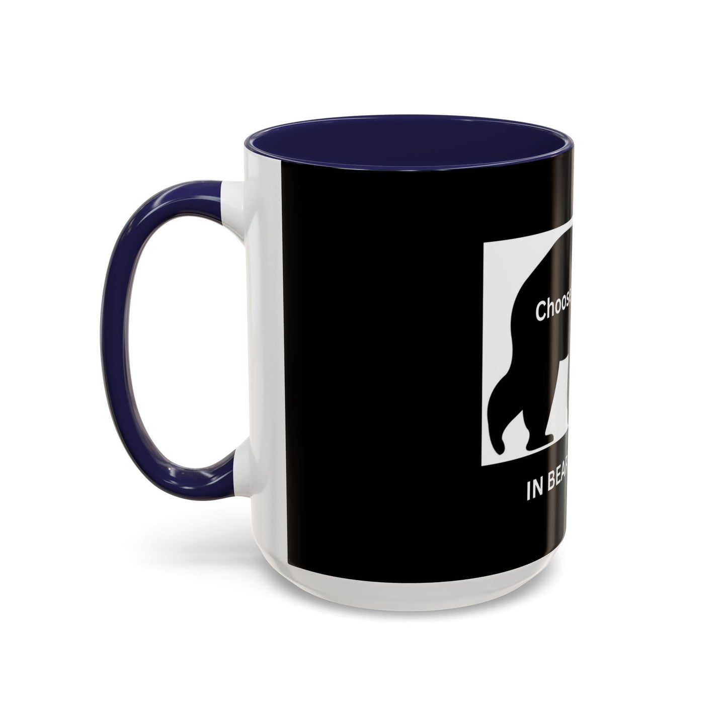 Bear- In Bear We Trust (Black) - Accent Coffee Mug (11, 15oz)