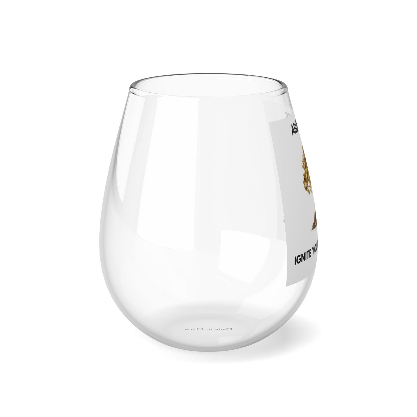 Abundance - Stemless Wine Glass, 11.75oz