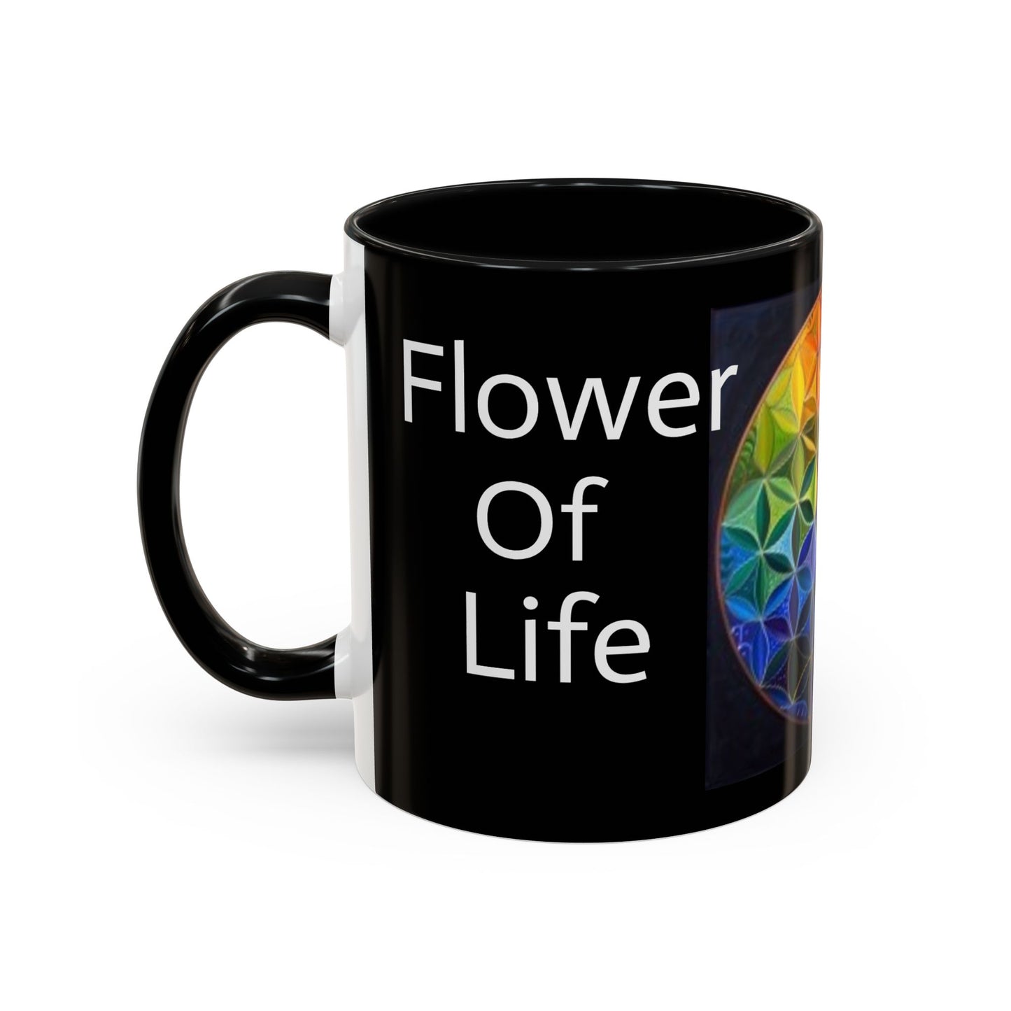 Flower of Life (Black) - Accent Coffee Mug (11, 15oz)